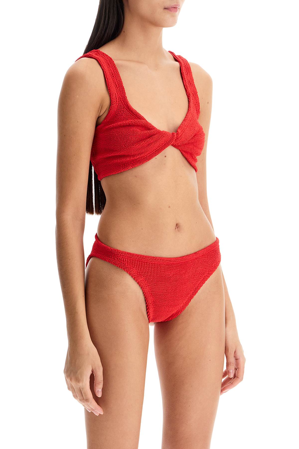 Hunza G Juno Bikini Set: Stretch Curled Fabric, Twisted Detail image 1