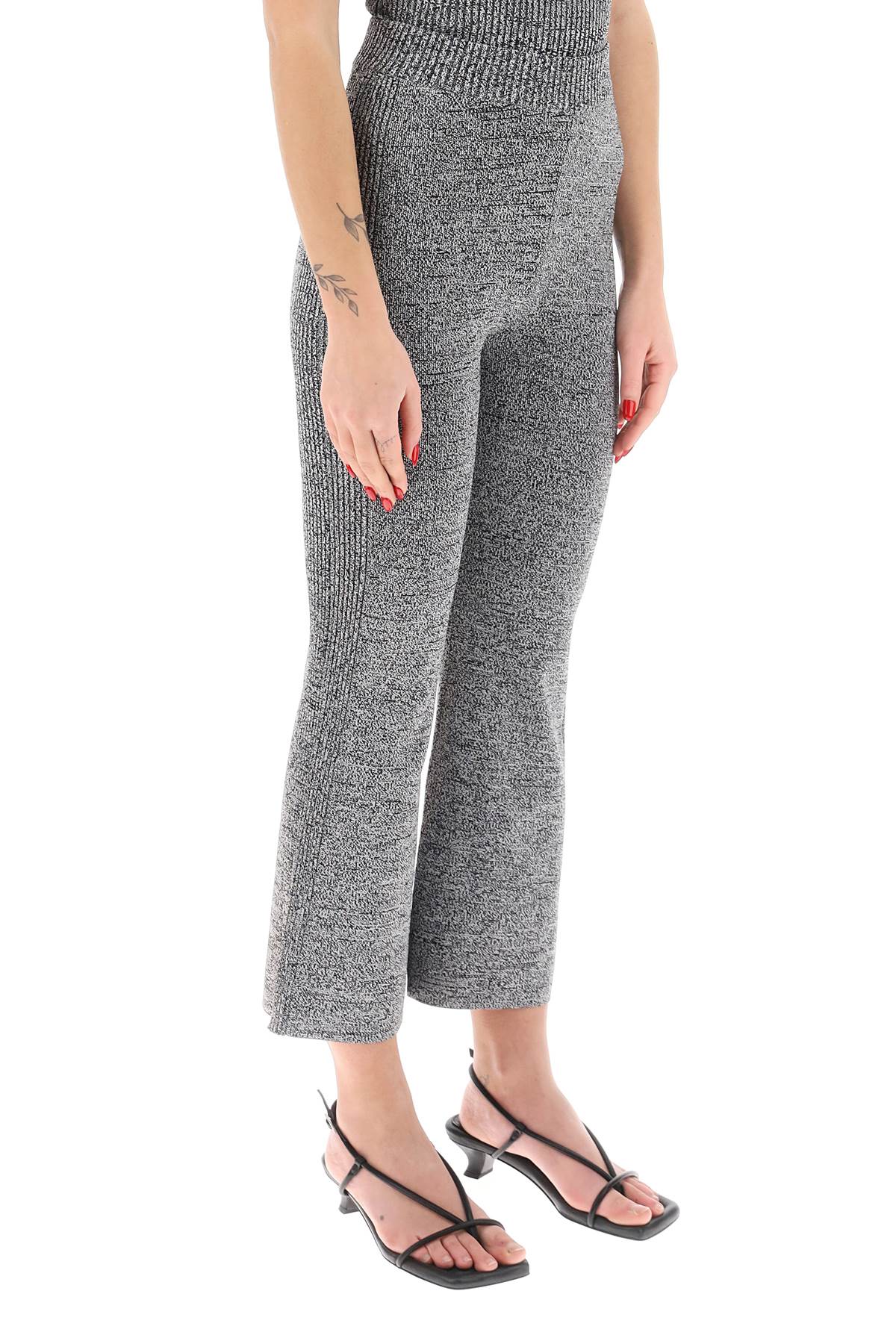 Ganni stretch knit cropped pants image 1