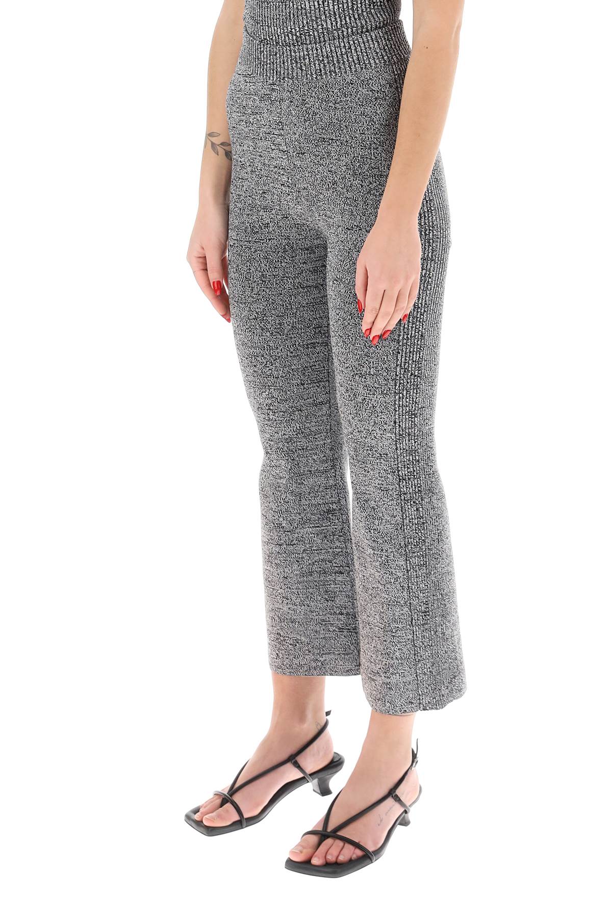 Ganni stretch knit cropped pants image 3