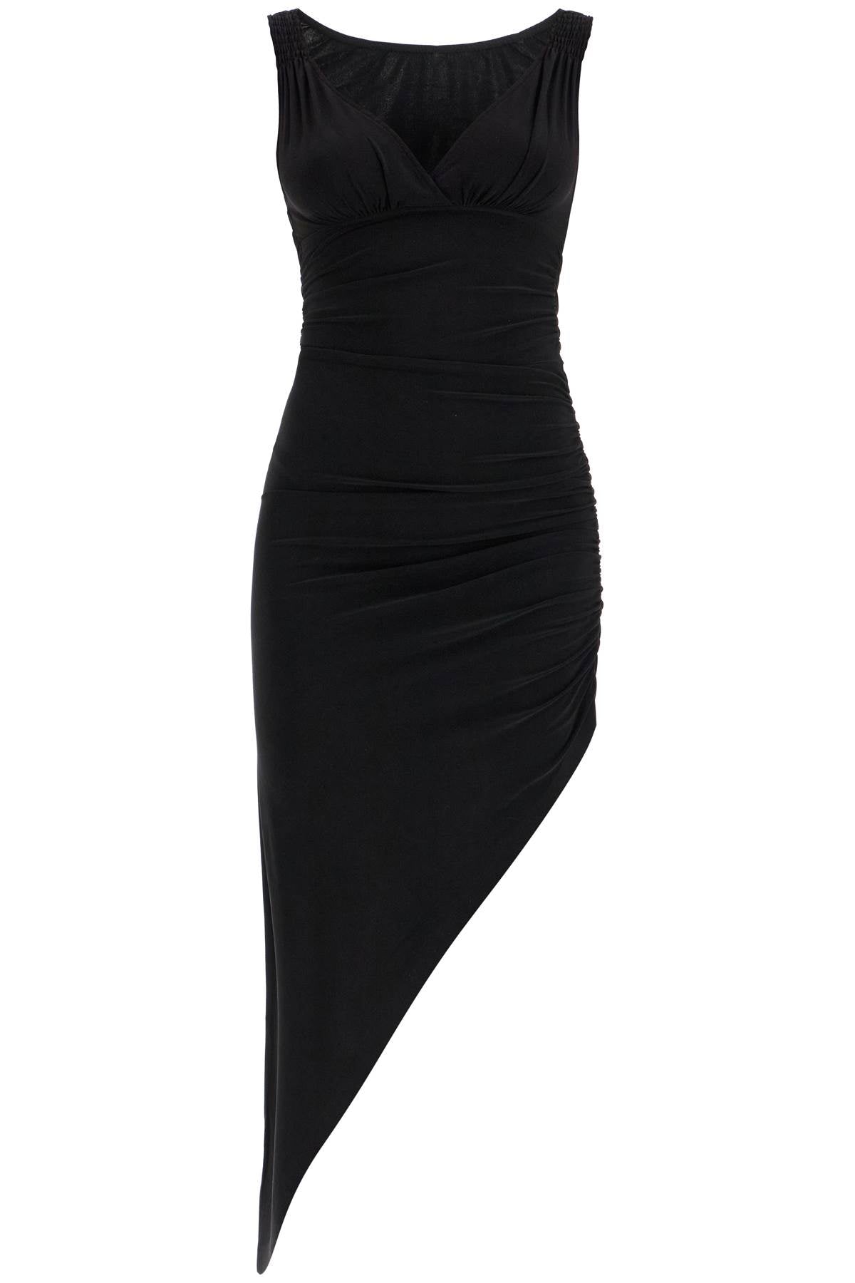 Norma Kamali Asymmetric Tara Dress - Black image 0