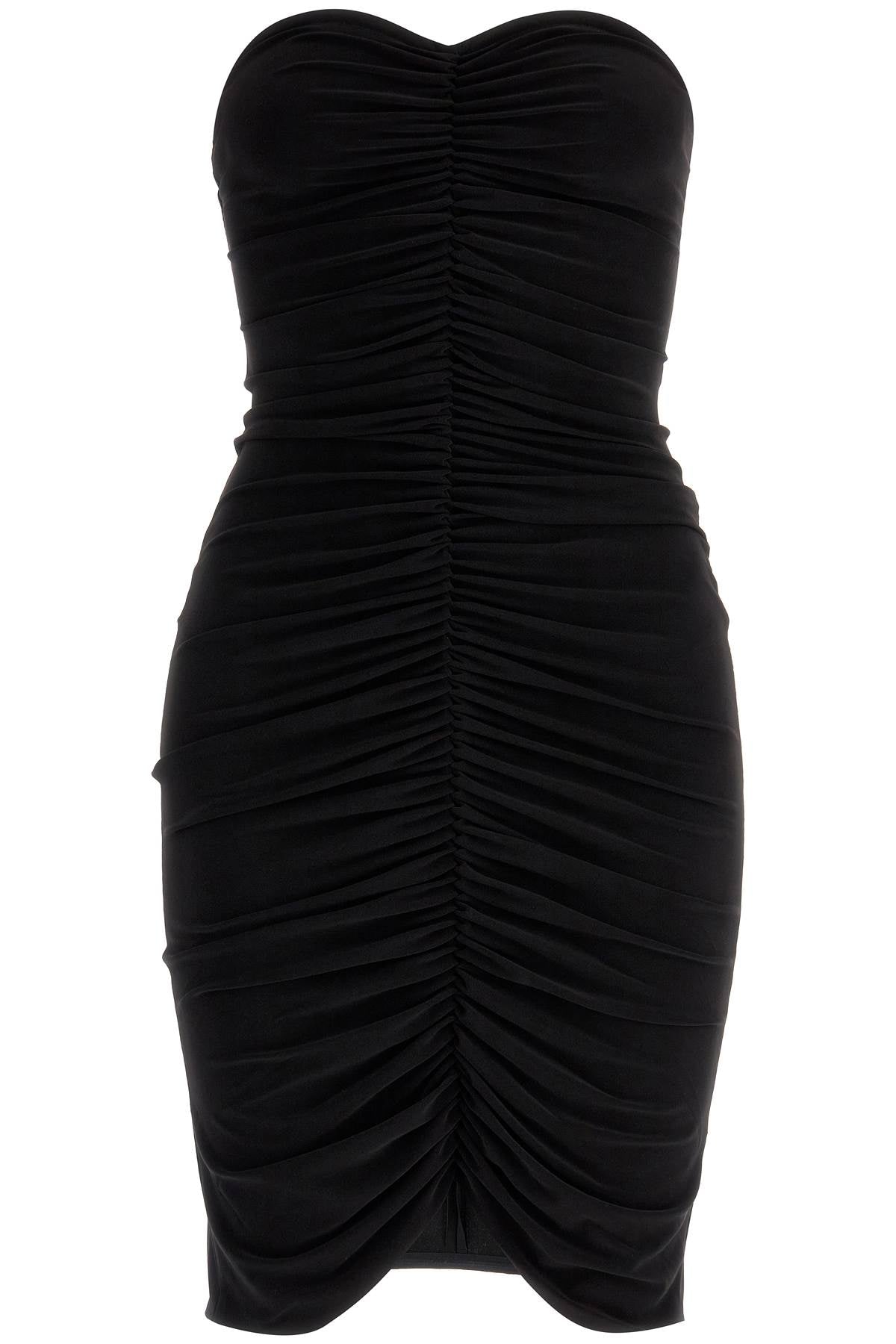 Norma Kamali Draped Jersey Strapless Dress image 0