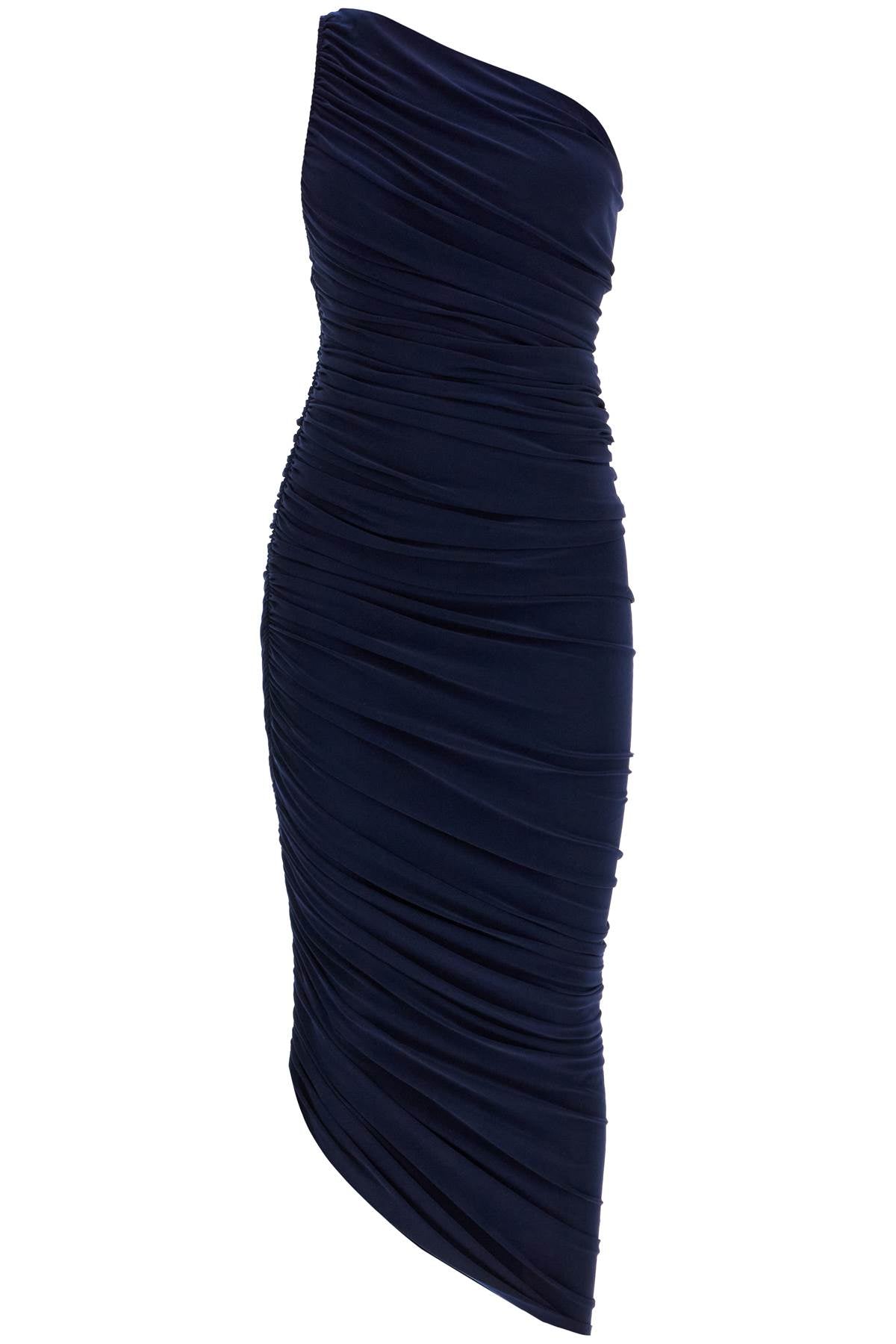 Norma Kamali Asymmetric Diana Lycra Dress: One-Shoulder Draped Silhouette image 0