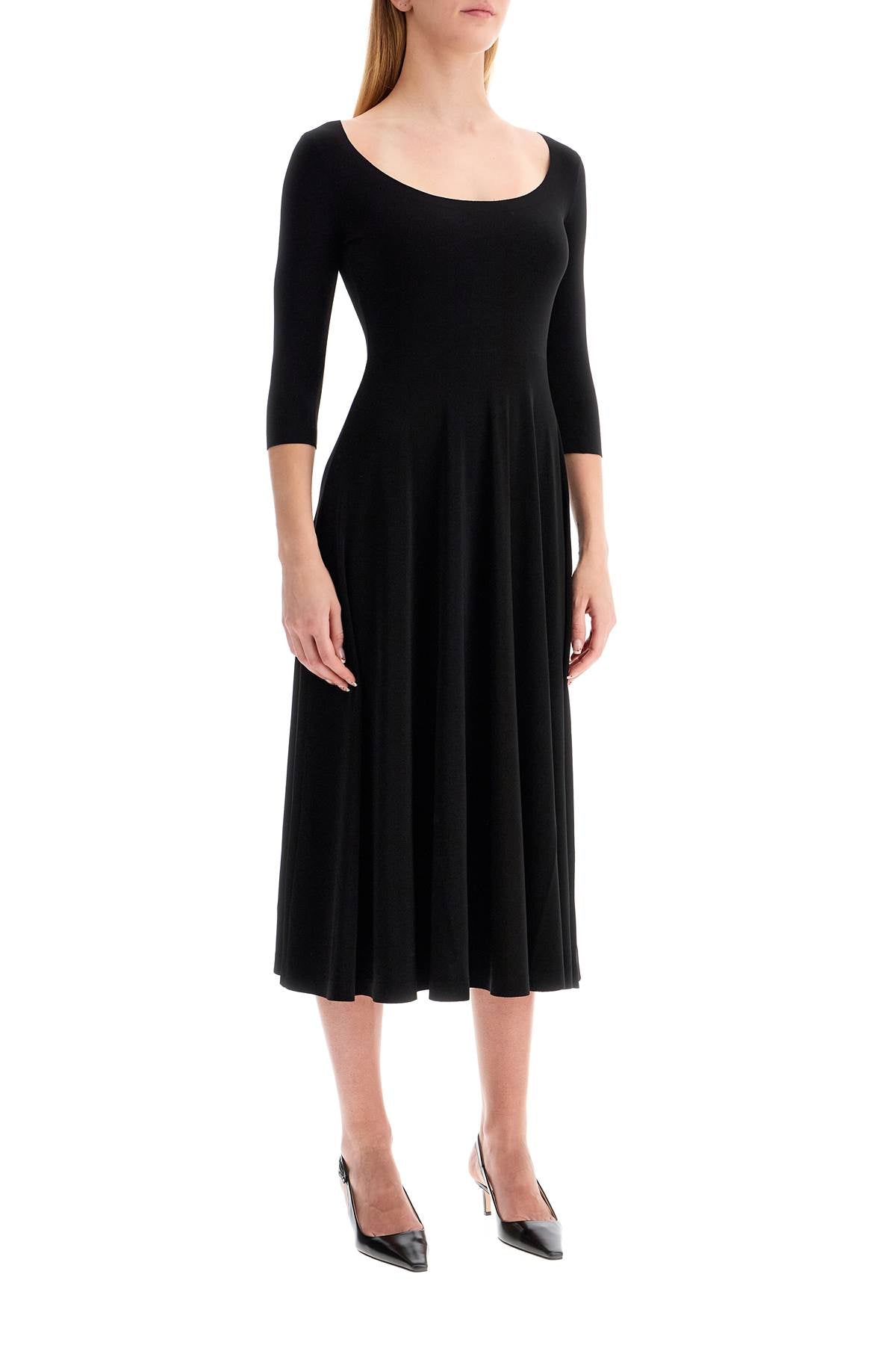 Norma Kamali Reversible V-Neck Midi Dress image 1