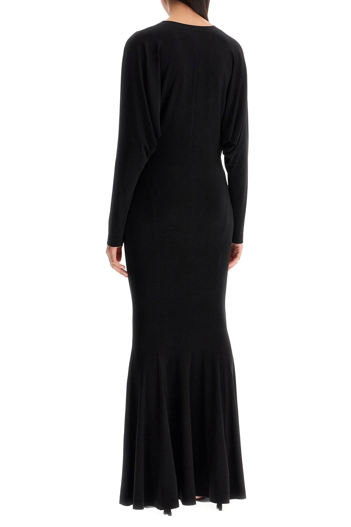 Norma Kamali Long Mermaid Dress with Dolman Sleeves image 2