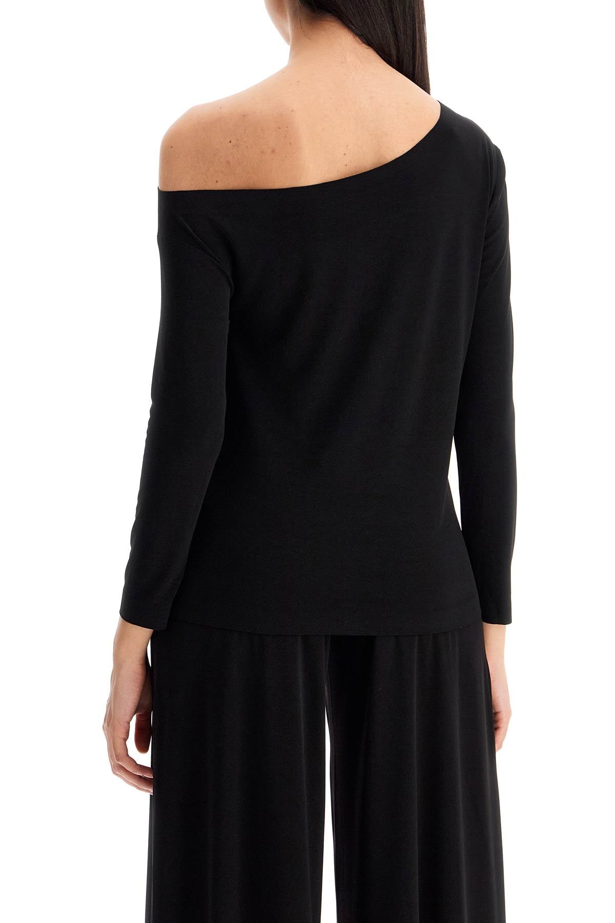 Norma Kamali Asymmetrical Off-Shoulder Lycra Top image 2