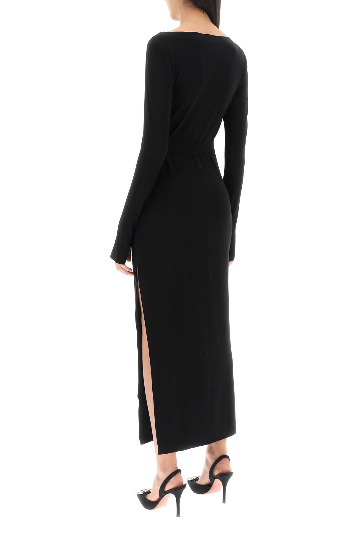 Norma Kamali scoop neckline maxi dress image 2