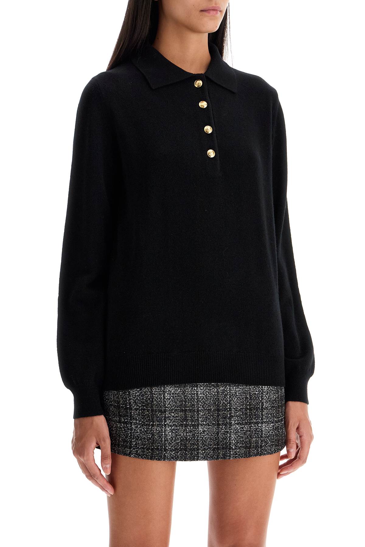 Blaze Milano Alegria Wool & Cashmere Polo Sweater image 1