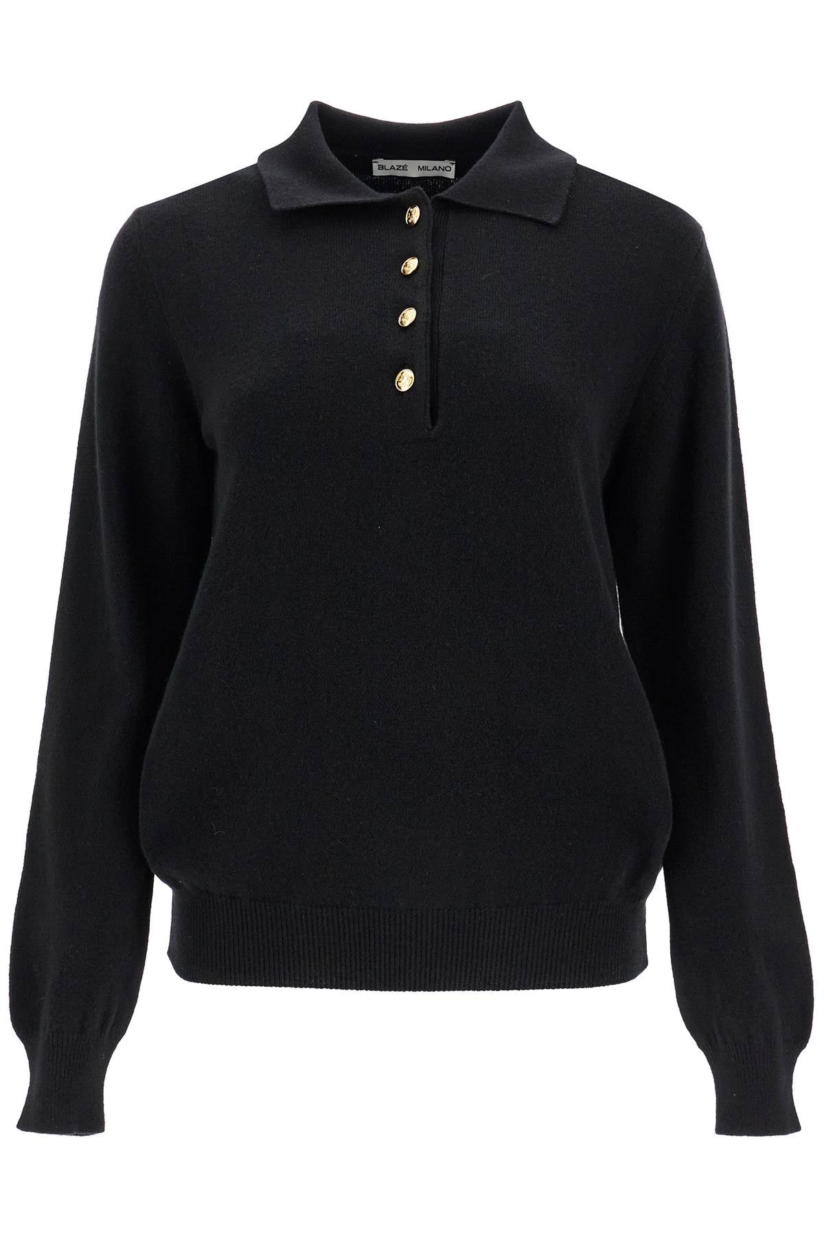 Blaze Milano Alegria Wool & Cashmere Polo Sweater image 0