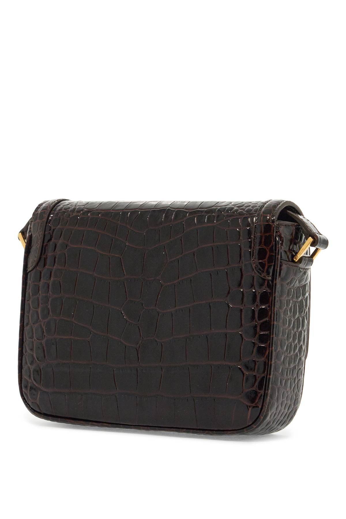 Tom Ford Wallis Crocodile-Embossed Leather Shoulder Bag image 1