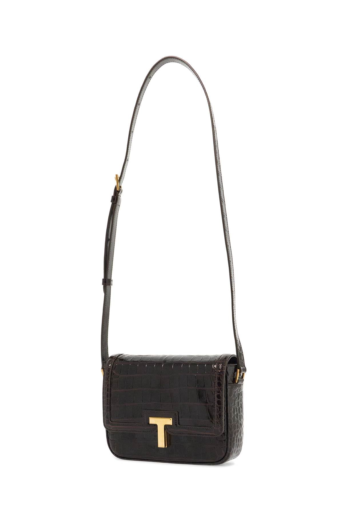 Tom Ford Wallis Crocodile-Embossed Leather Shoulder Bag image 2