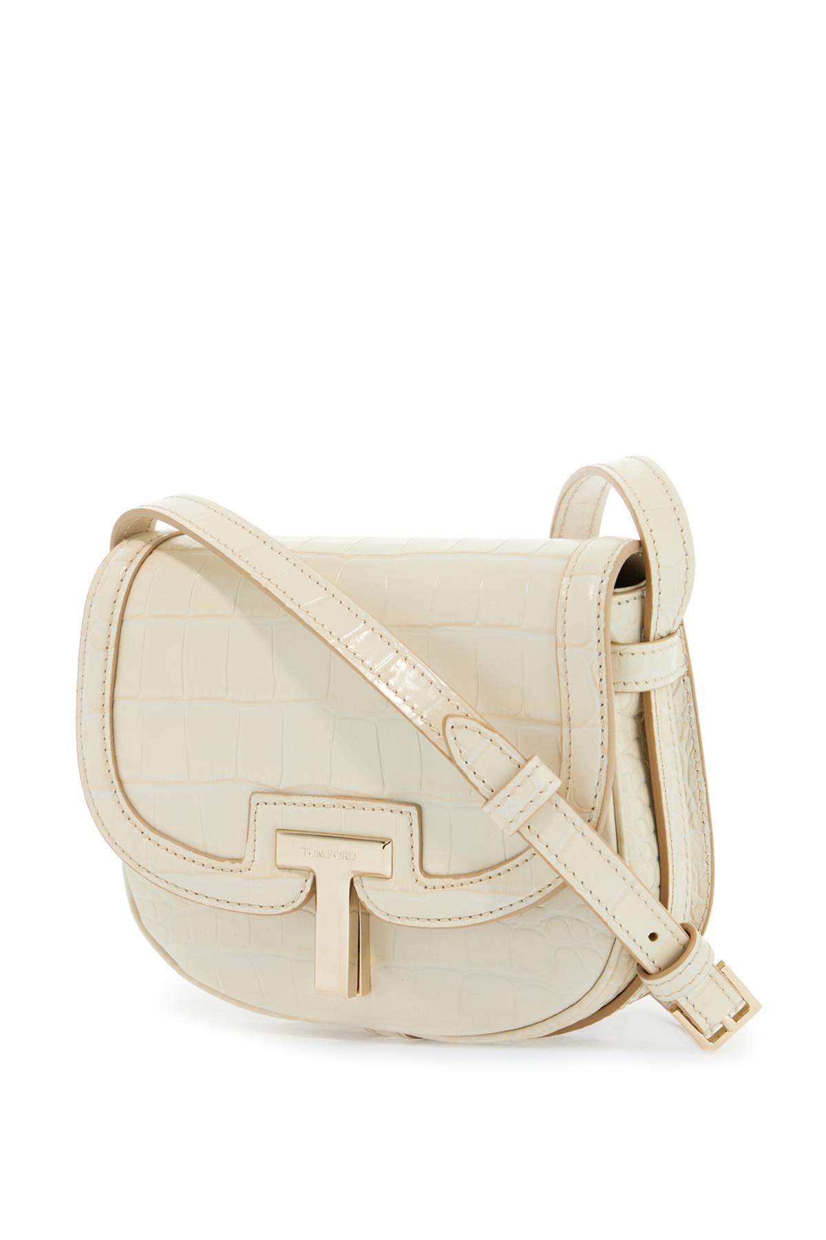 Tom Ford mini shoulder bag crocodile ivory with adjustable strap image 2