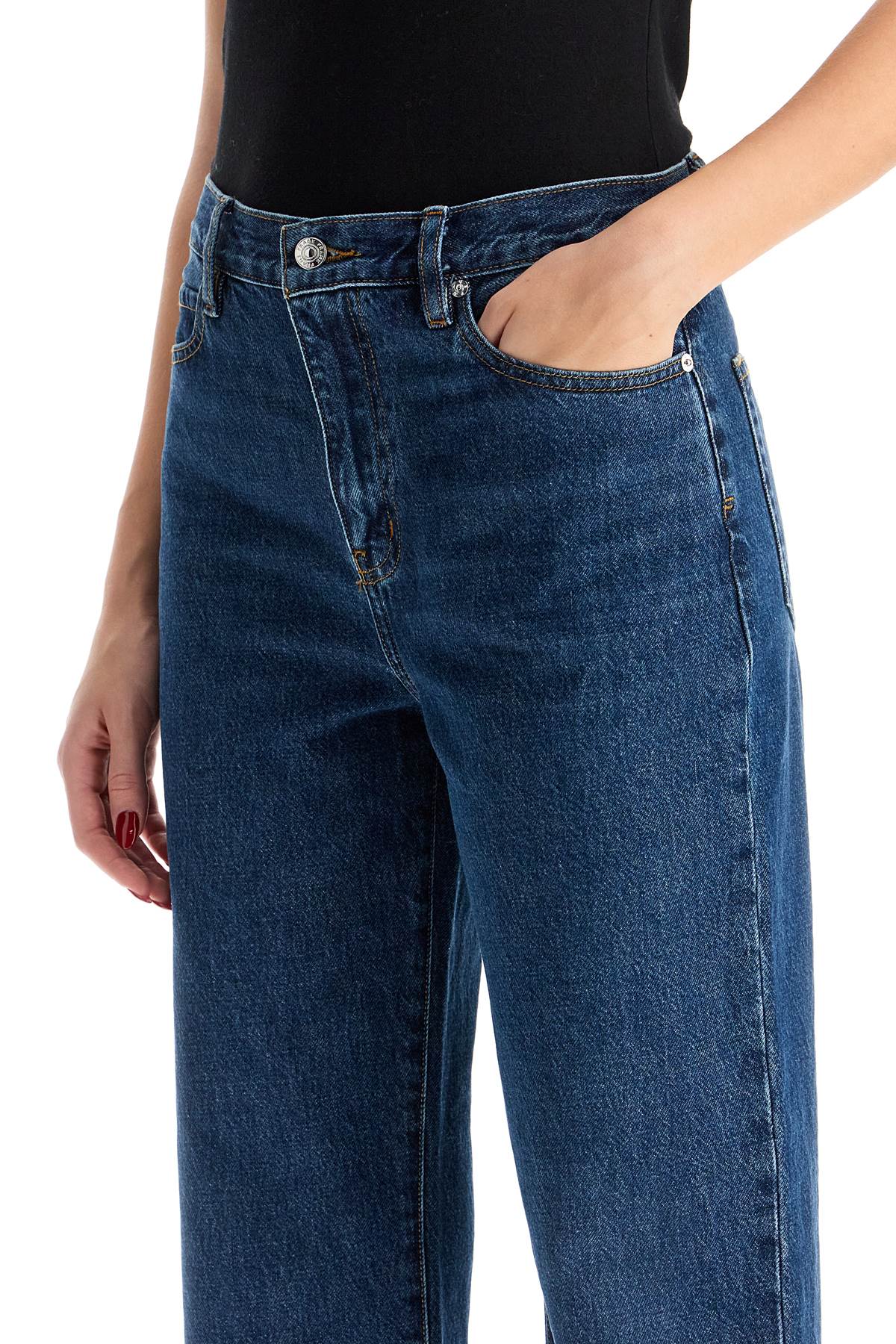 Le Jane FRAME Cropped Ankle Jeans: High-Waisted Straight Leg Jeans image 3