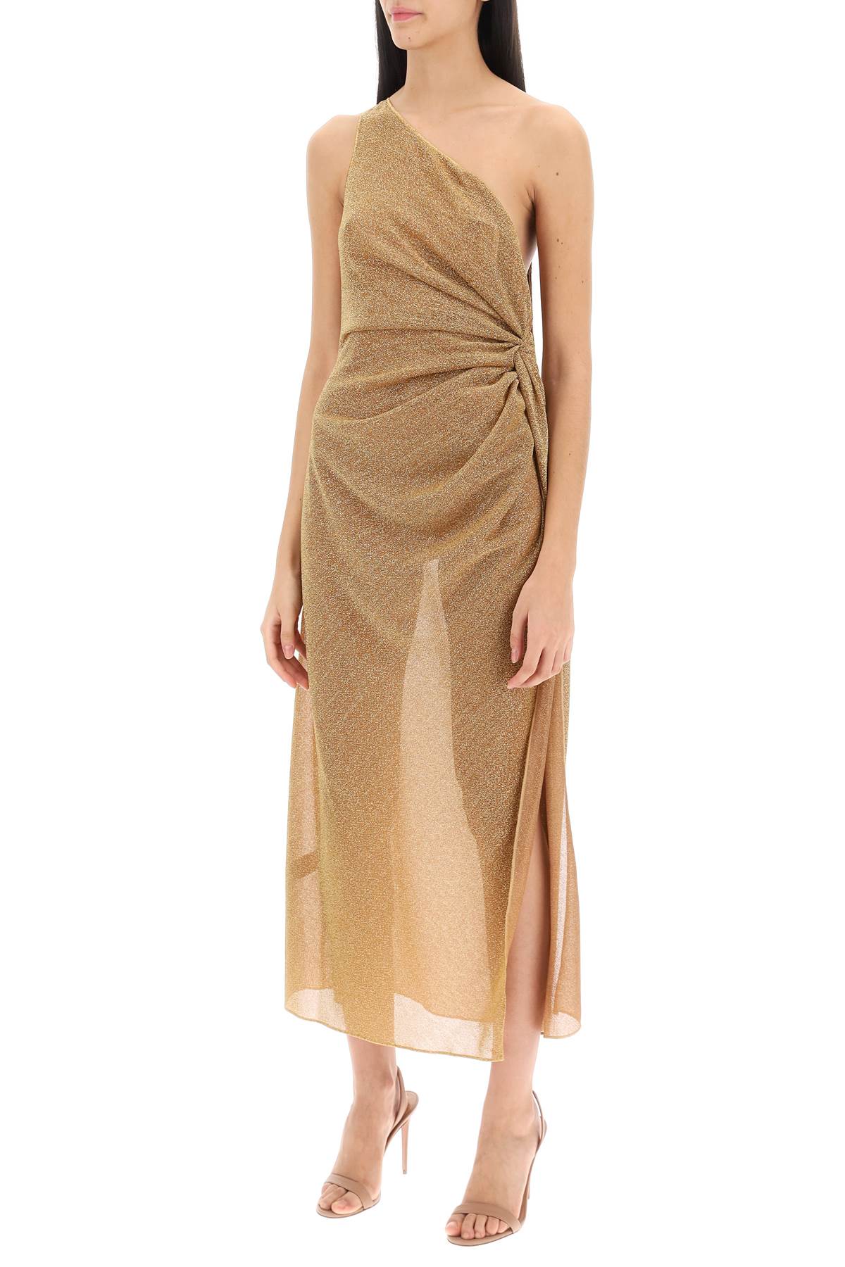 Oséree One-Shoulder Lurex Knit Maxi Dress image 3