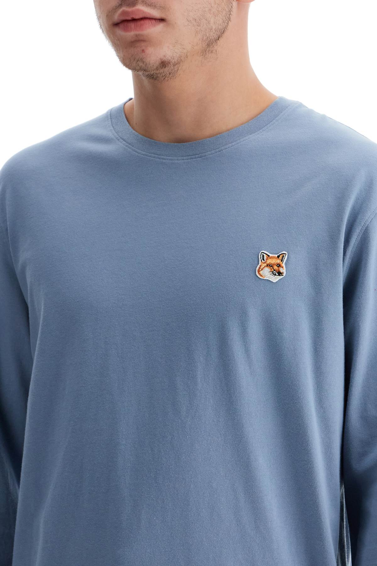 Maison Kitsuné Long-Sleeve Fox Head T-Shirt image 3