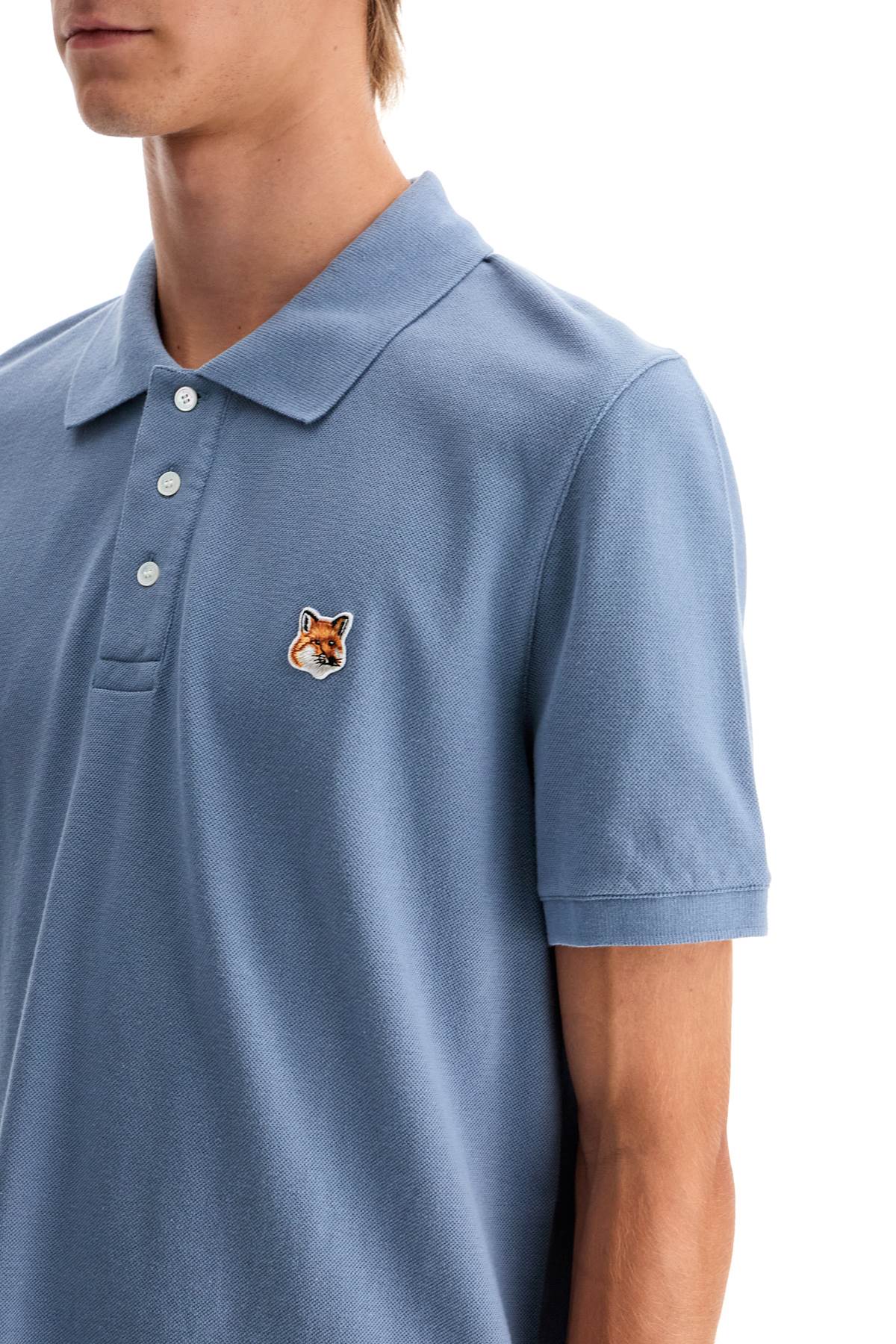 Maison Kitsune "regular fit fox head polo shirt image 3