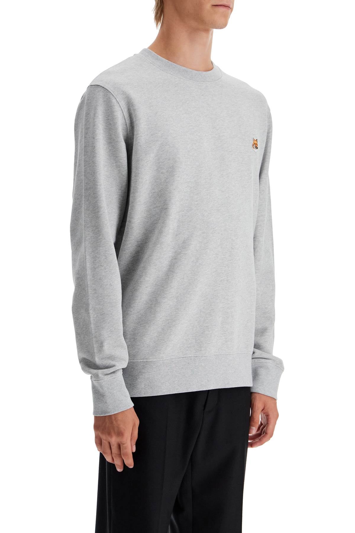 Maison Kitsuné Fox Head Patch Crewneck Sweatshirt image 1