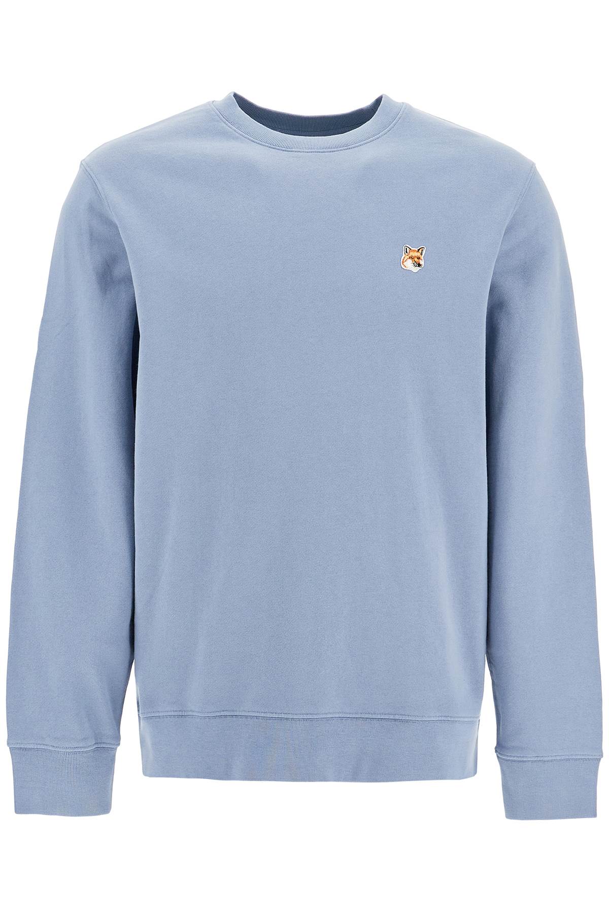 Maison Kitsuné Fox Head Patch Crewneck Sweatshirt image 0