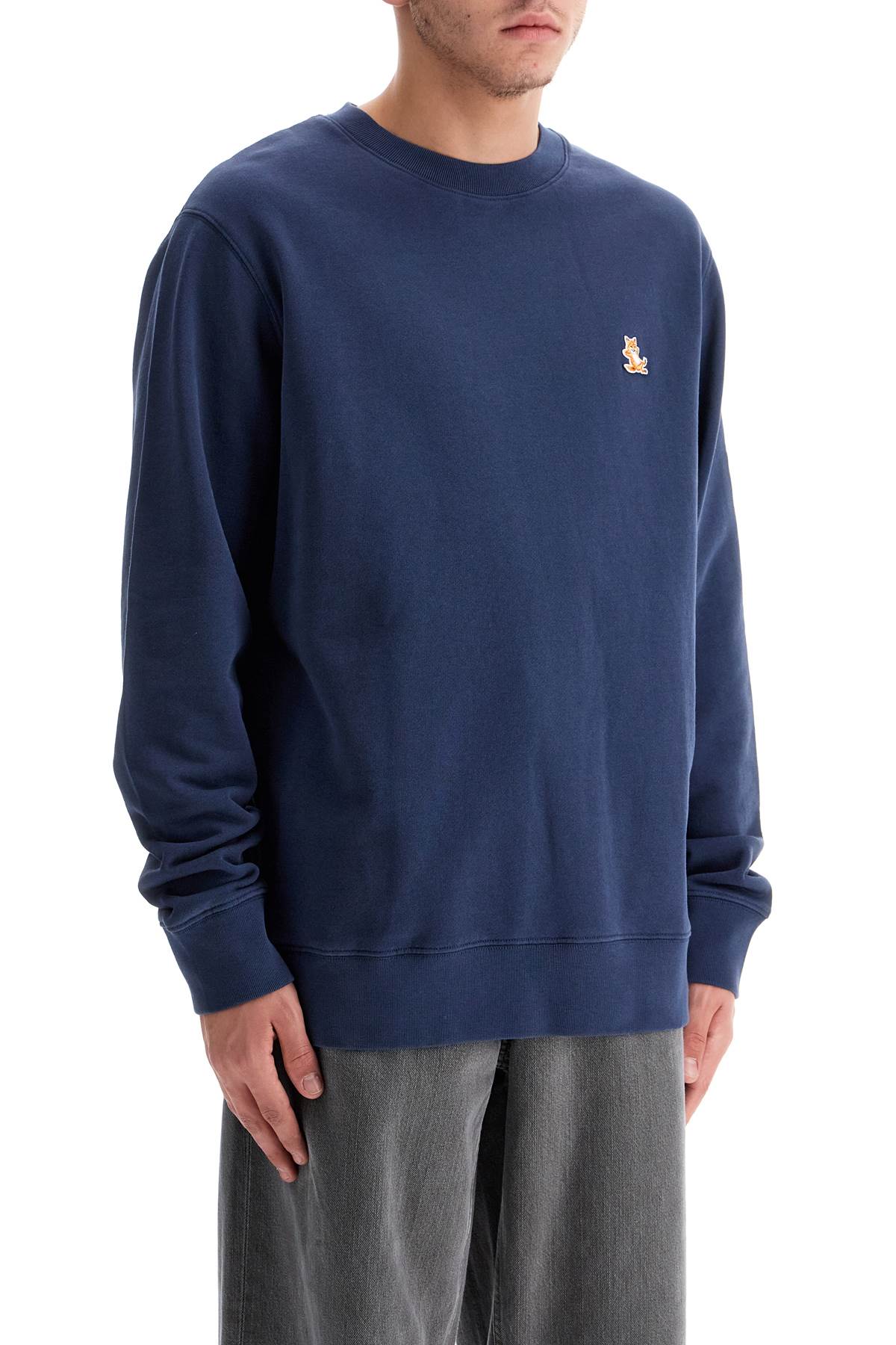 Maison Kitsuné 'Chillax Fox' Patch Crewneck Sweatshirt image 1