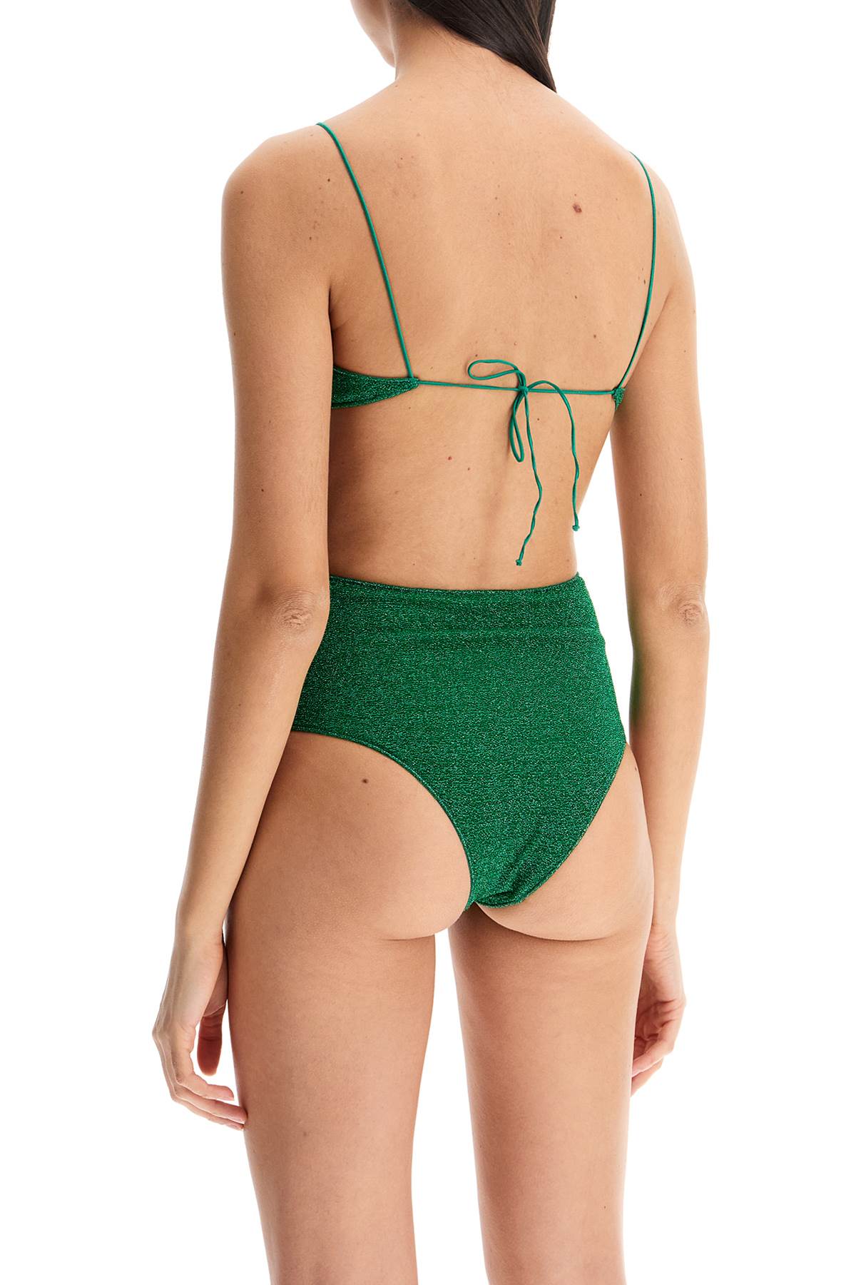 Oséree Lumiã¨re High-Waisted Lycra Lurex Bikini Set image 2