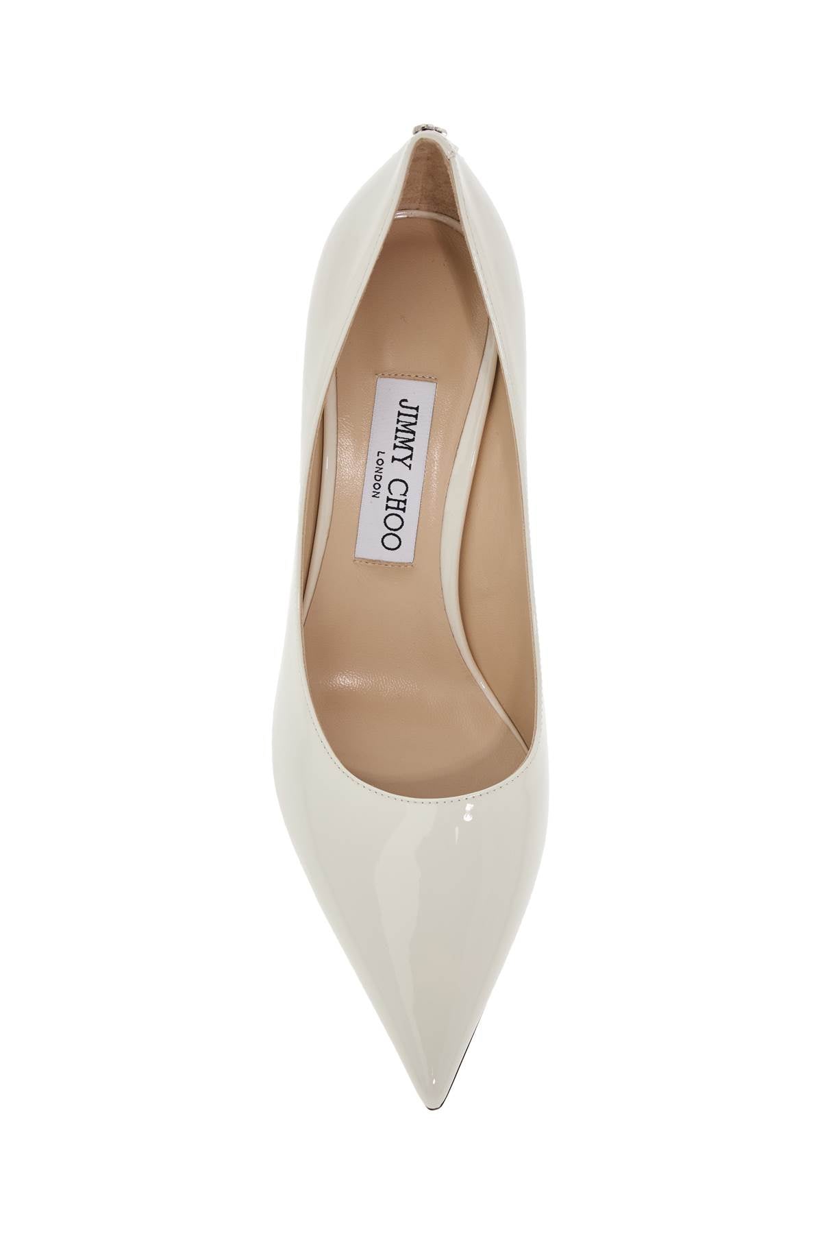 Jimmy Choo LOVE 85 Patent Leather Pumps with Silver JC Logo image 1