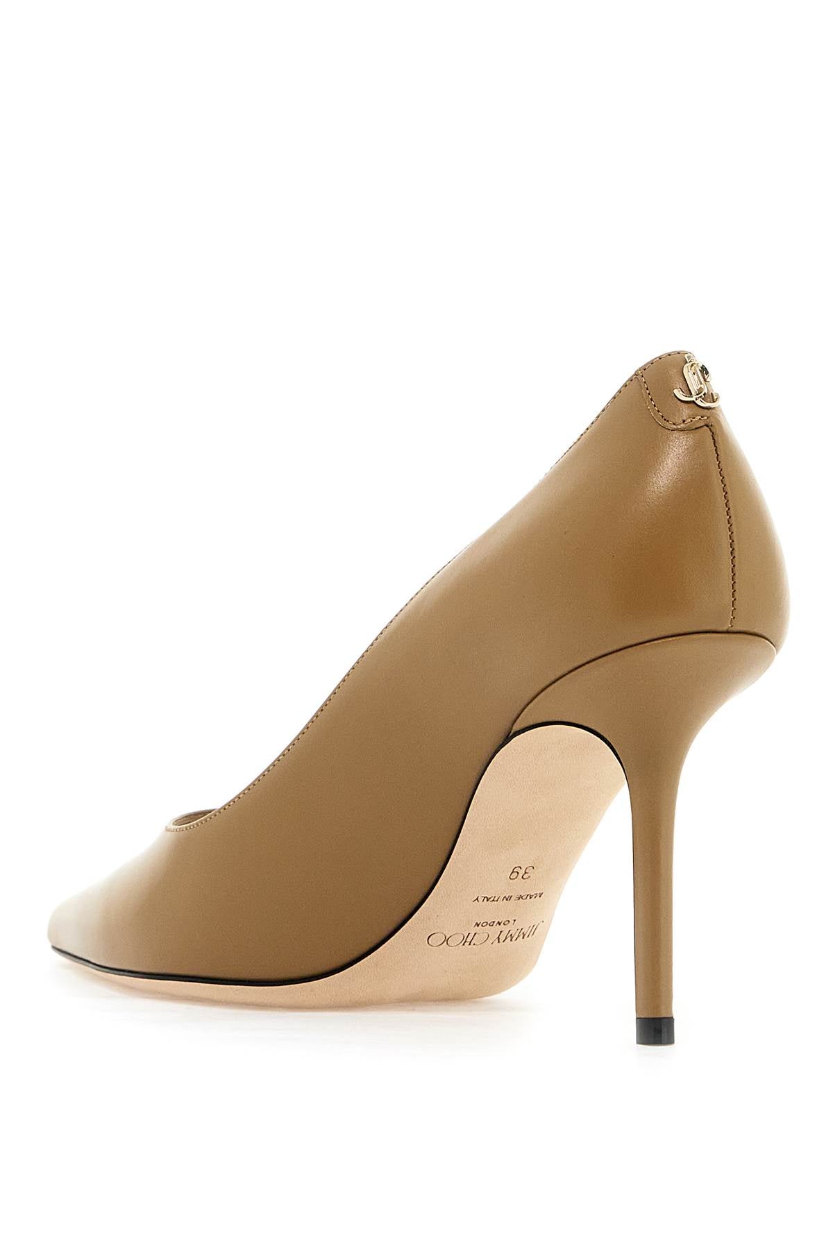 Jimmy Choo Love 85 Leather Pumps with Gold JC Logo image 2