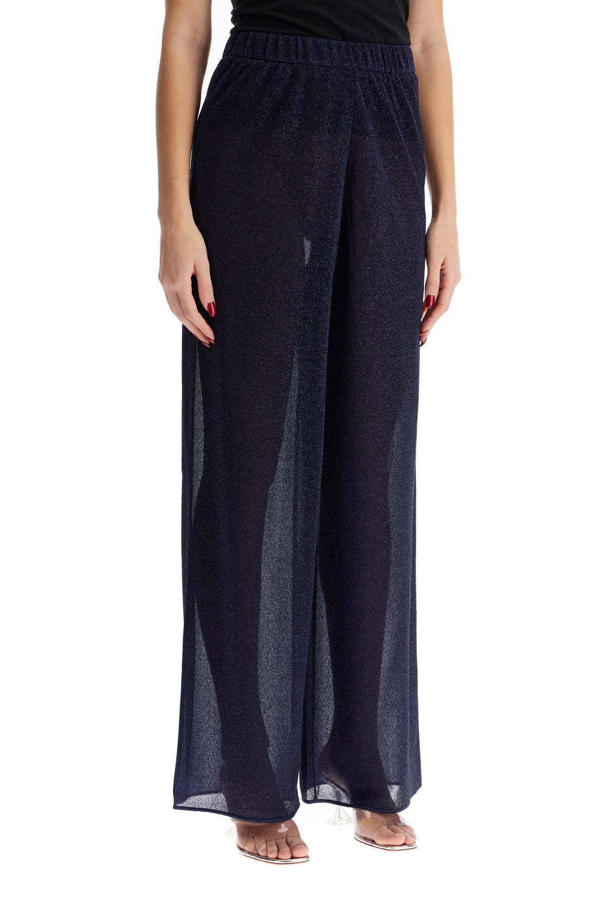 Oséree Lumière Lurex Straight Leg Pants image 1