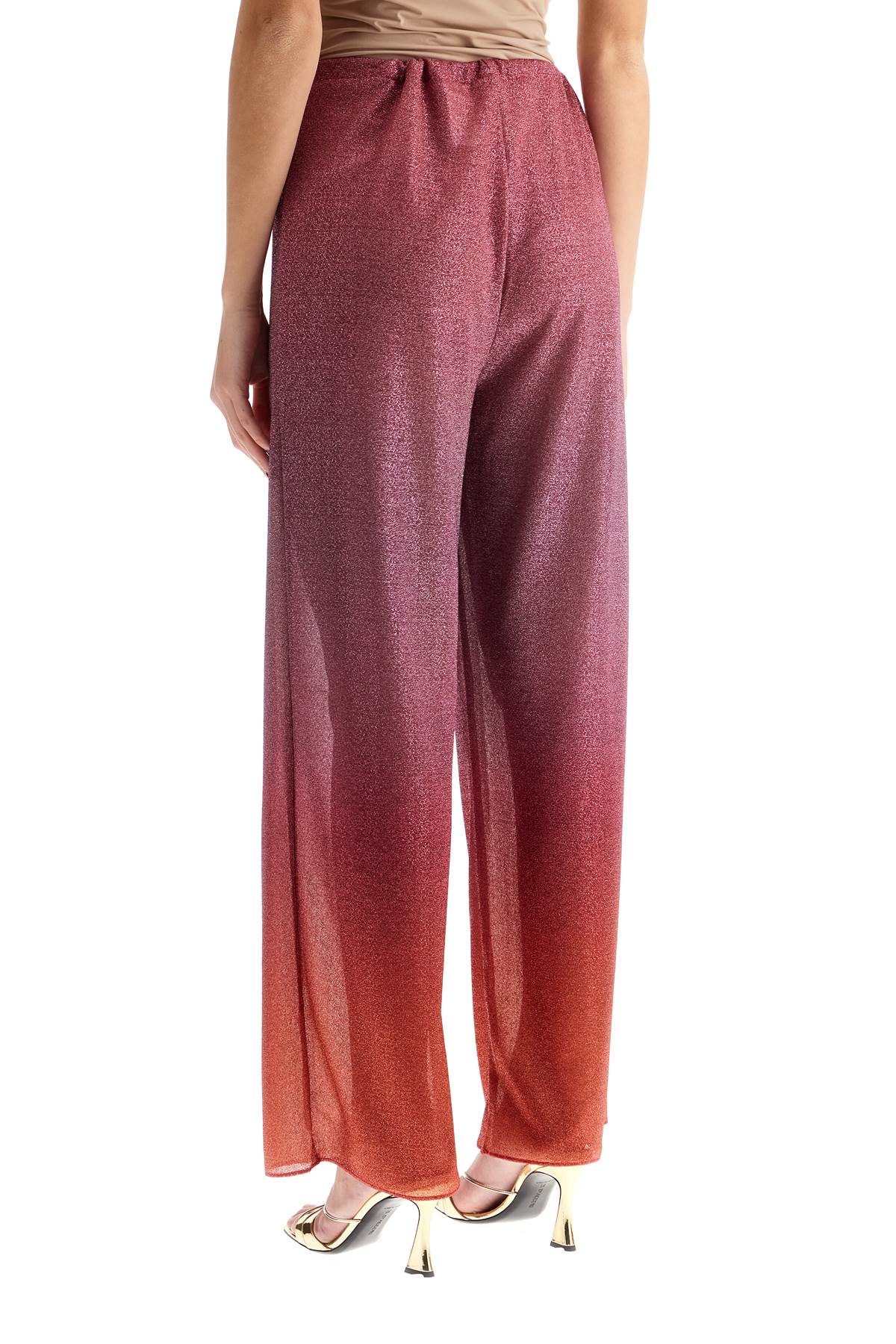 Oséree Lumiere Drawstring Pants: Relaxed Fit, Gradient Lurex Jersey image 2