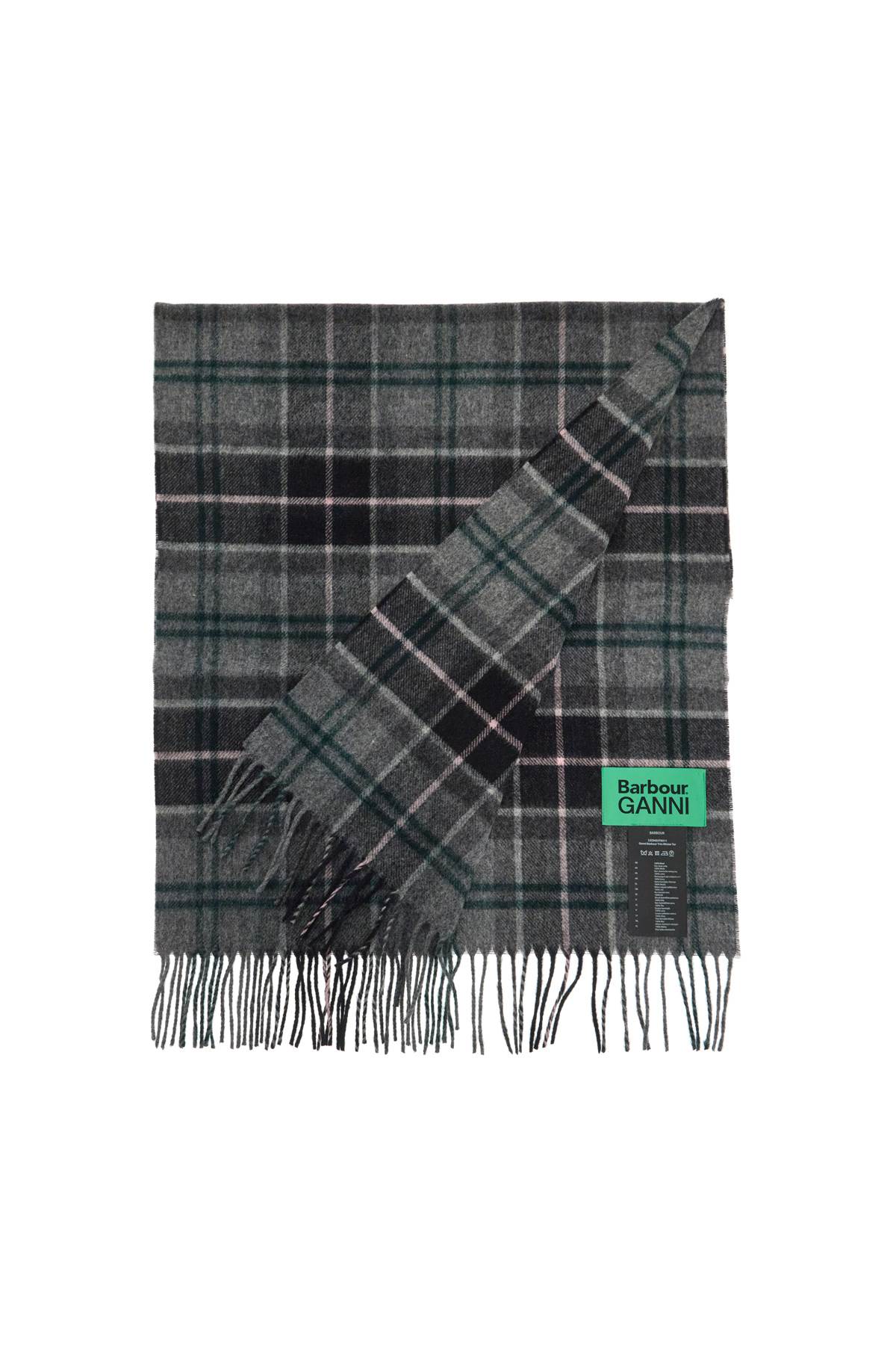 Barbour x Ganni Wool Checkered Scarf image 1