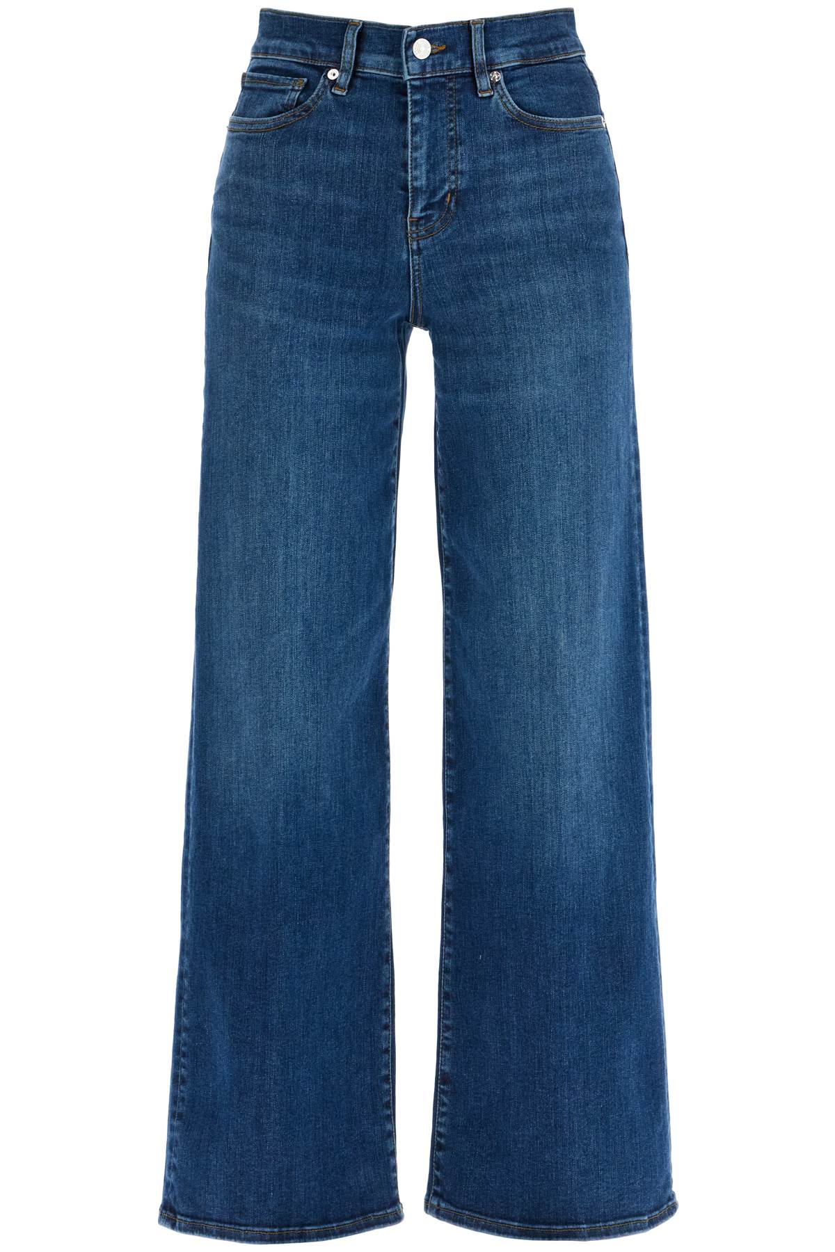 FRAME 'Le Slim Palazzo' Cropped Wide Leg Jeans image 0