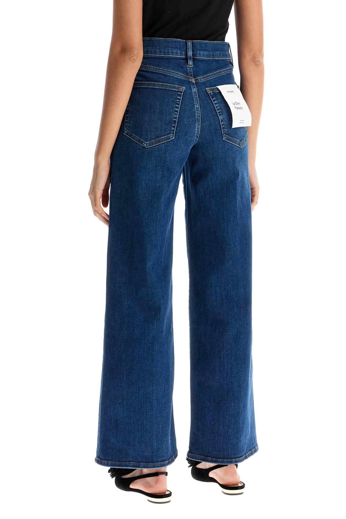 FRAME 'Le Slim Palazzo' Cropped Wide Leg Jeans image 2