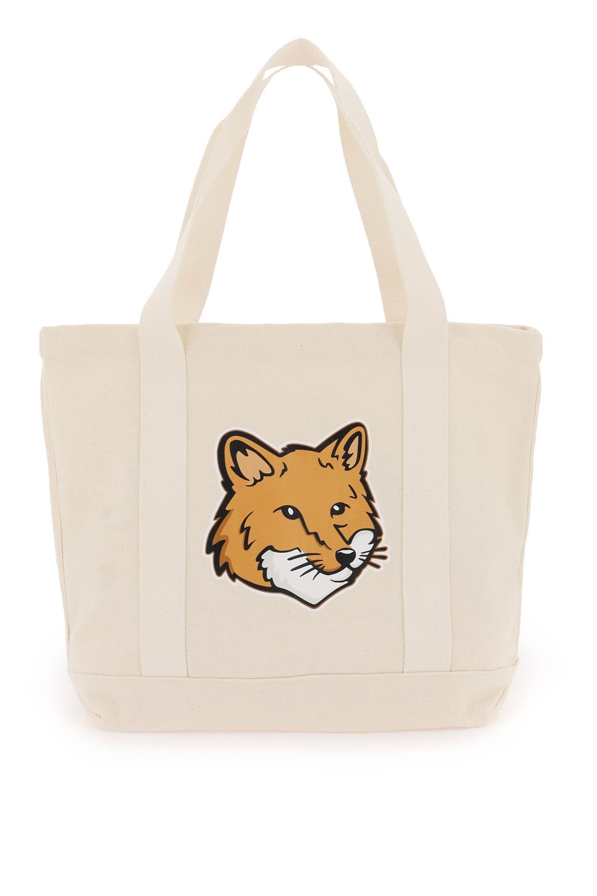 Maison Kitsune fox head tote bag image 0