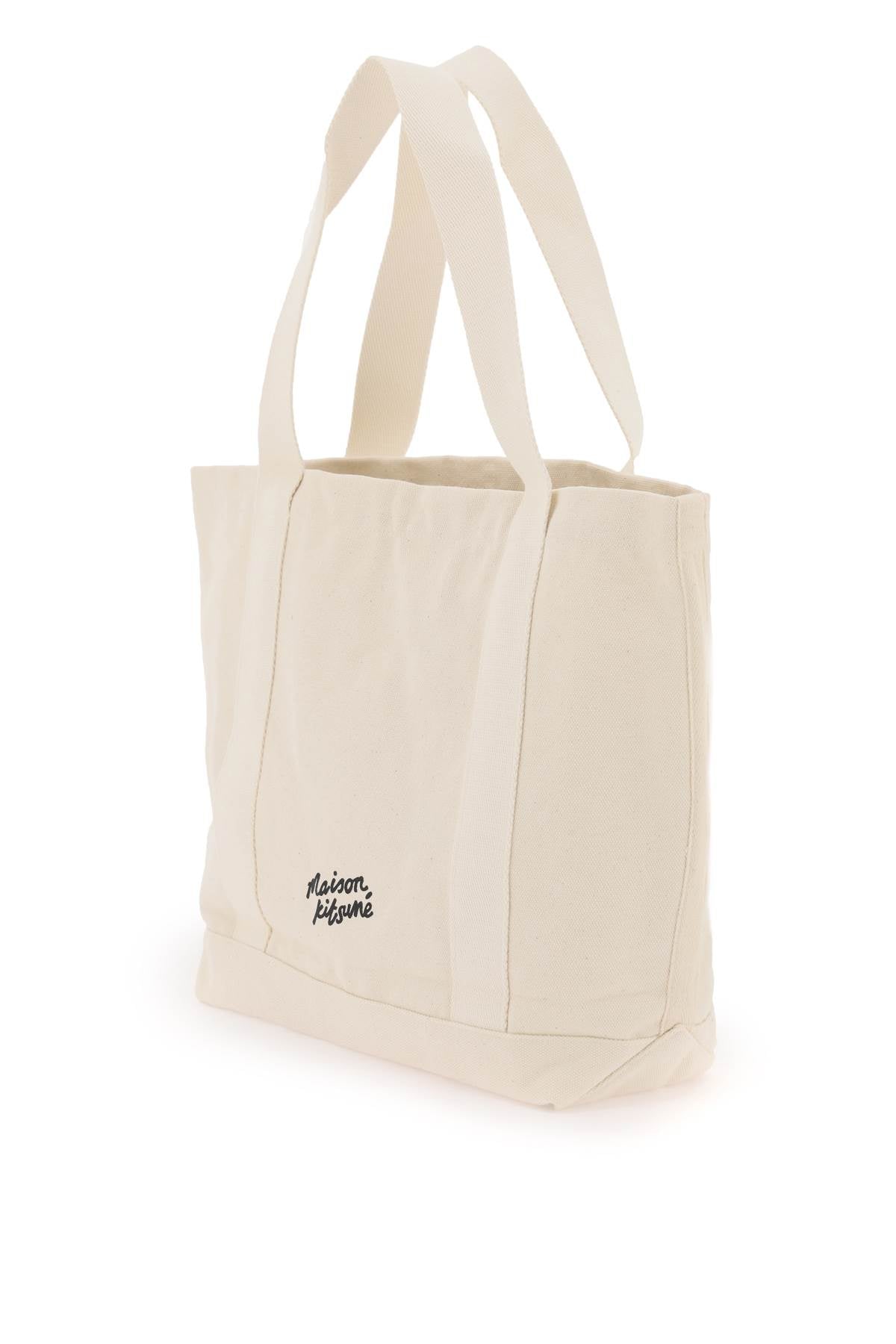 Maison Kitsune fox head tote bag image 1