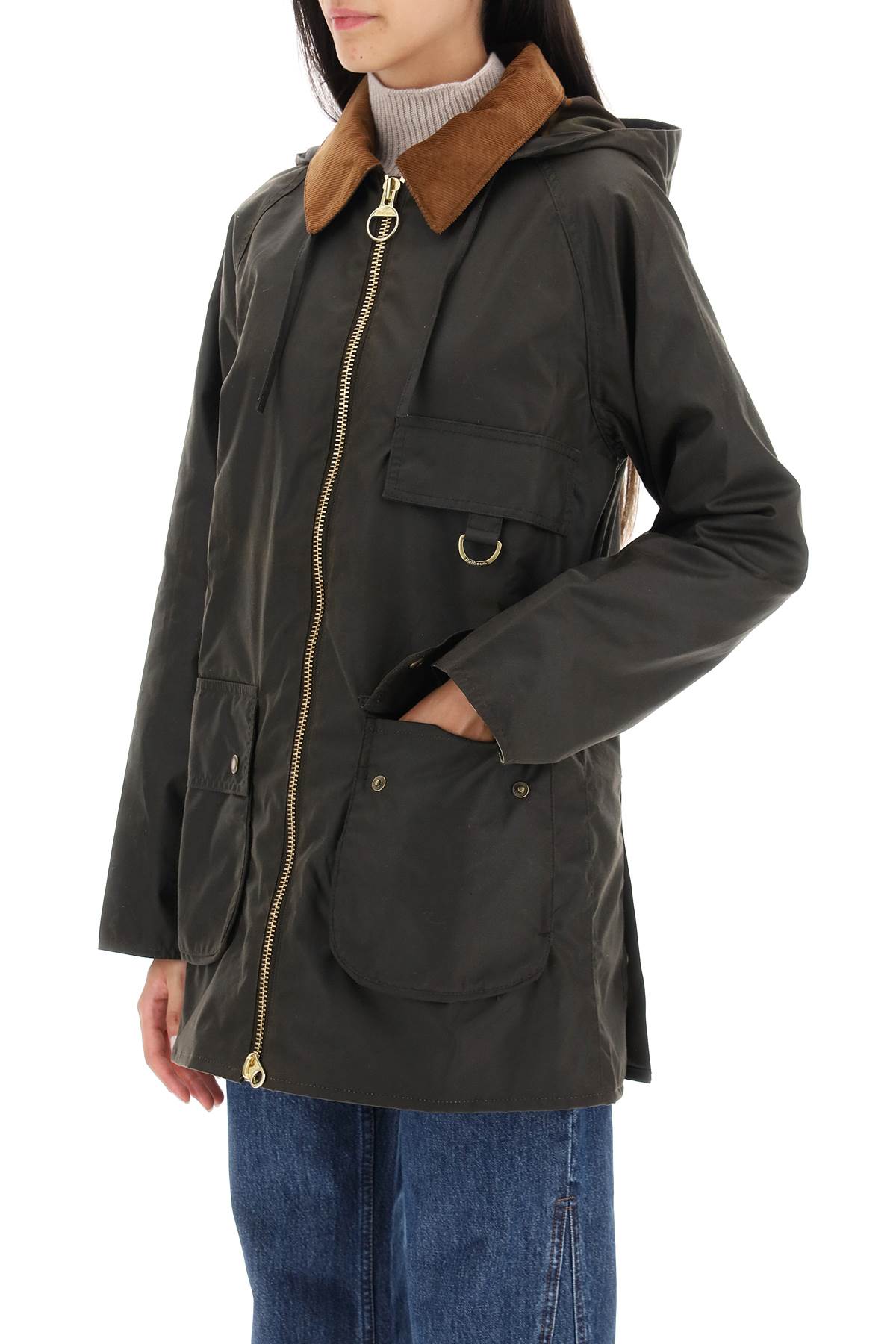 Barbour Highclere Wax Jacket for Women - Matte Cotton image 3