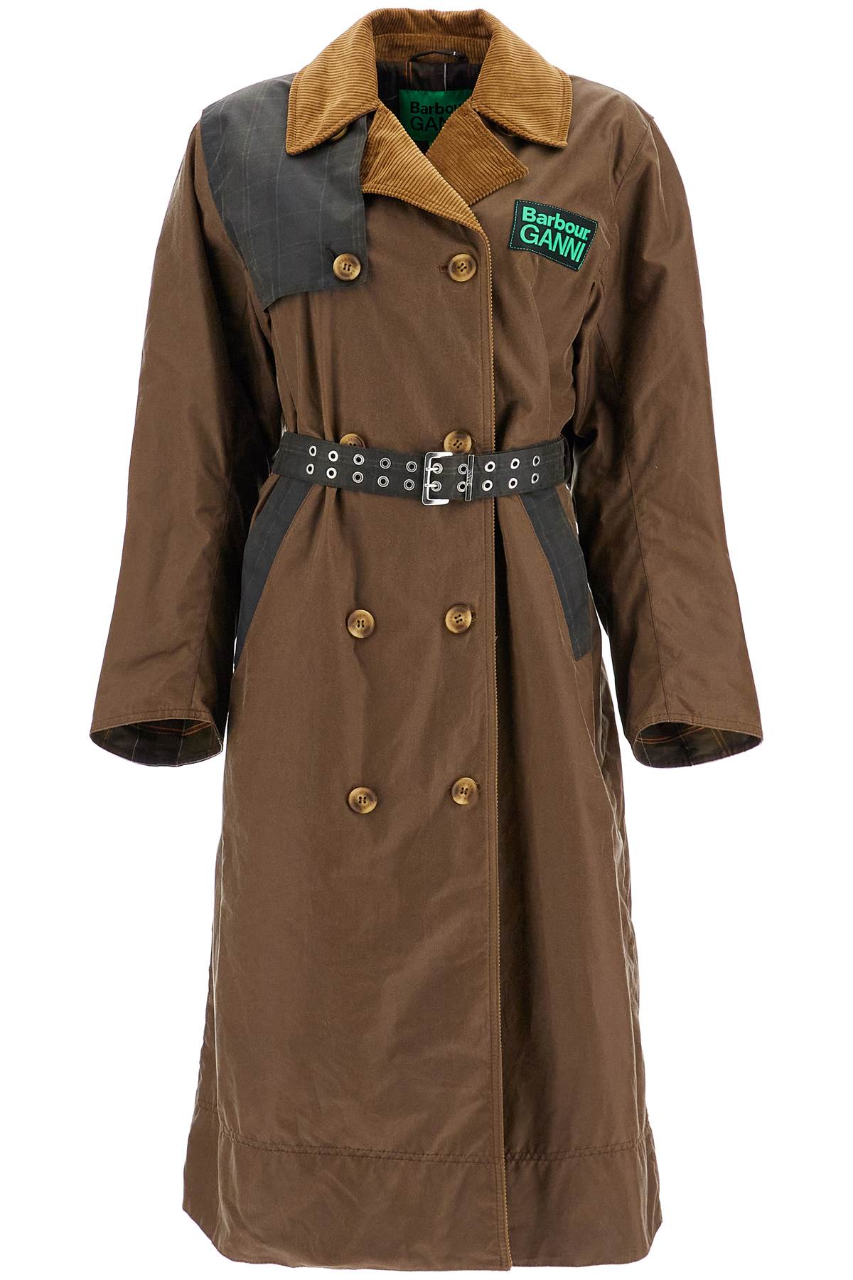 Barbour x Ganni Waxed Cotton Trench Coat for Women image 0