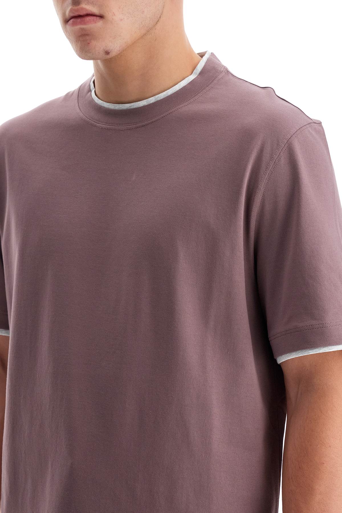 Brunello Cucinelli Layered Cotton T-Shirt image 3