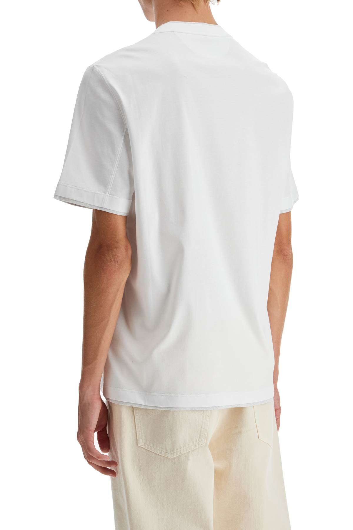 Brunello Cucinelli Layered-Effect Cotton T-Shirt image 2