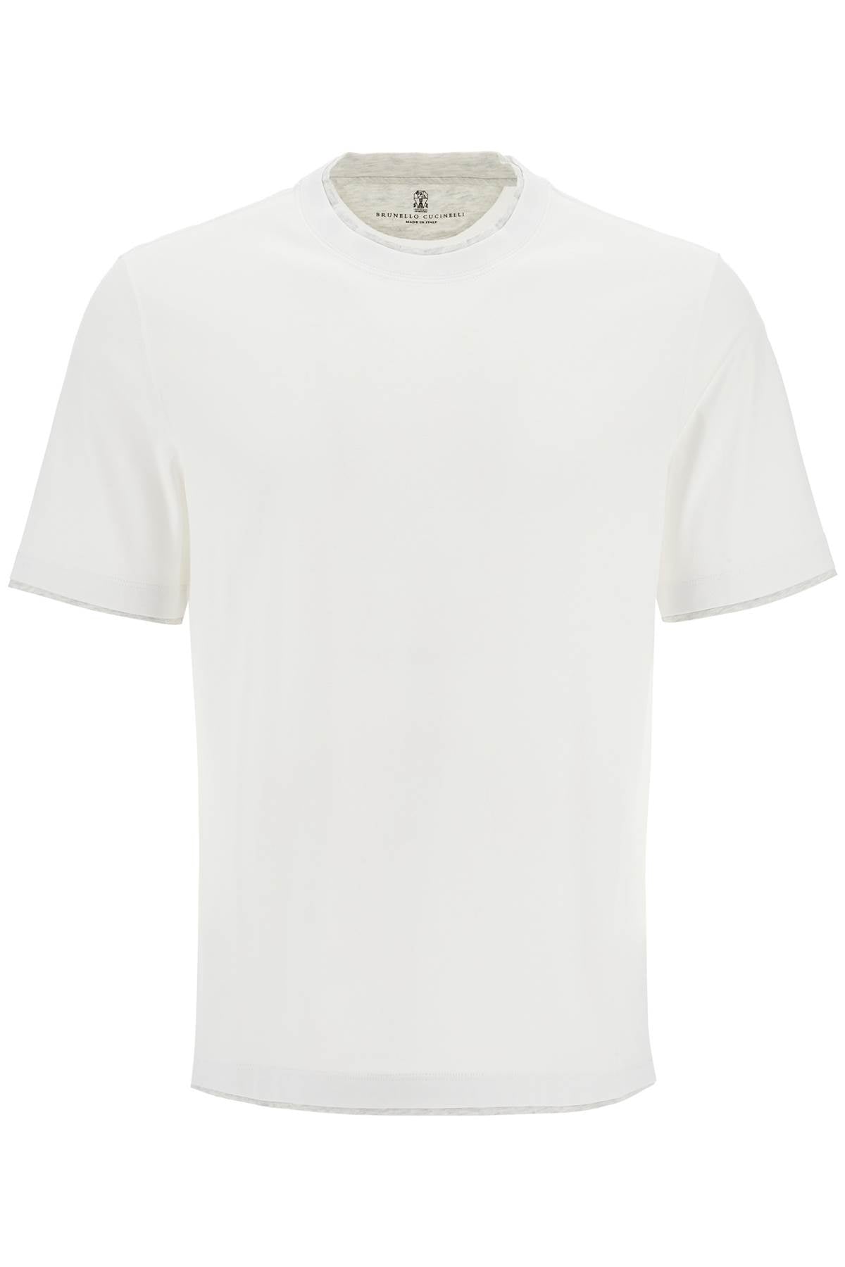 Brunello Cucinelli Layered-Effect Cotton T-Shirt image 0