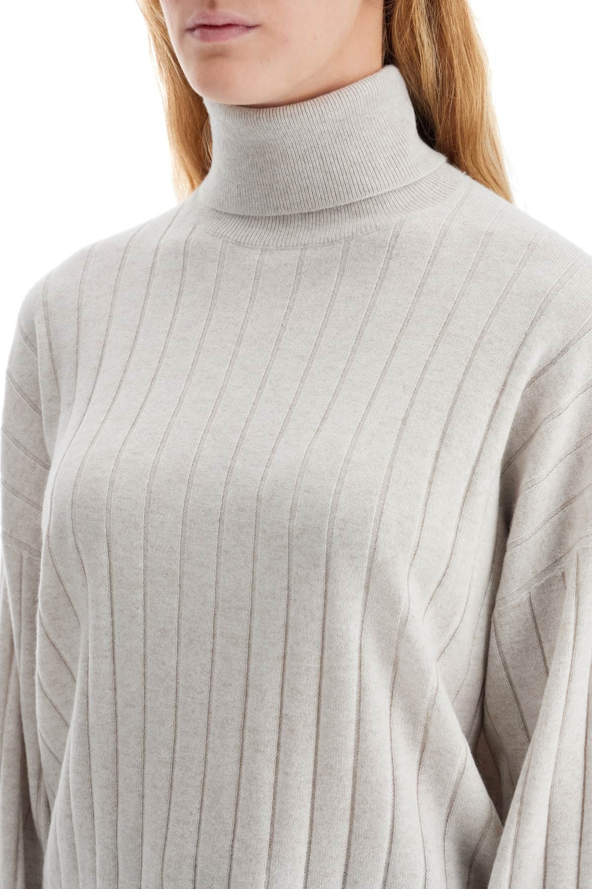 Brunello Cucinelli high-neck cashmere pullover sweater image 3