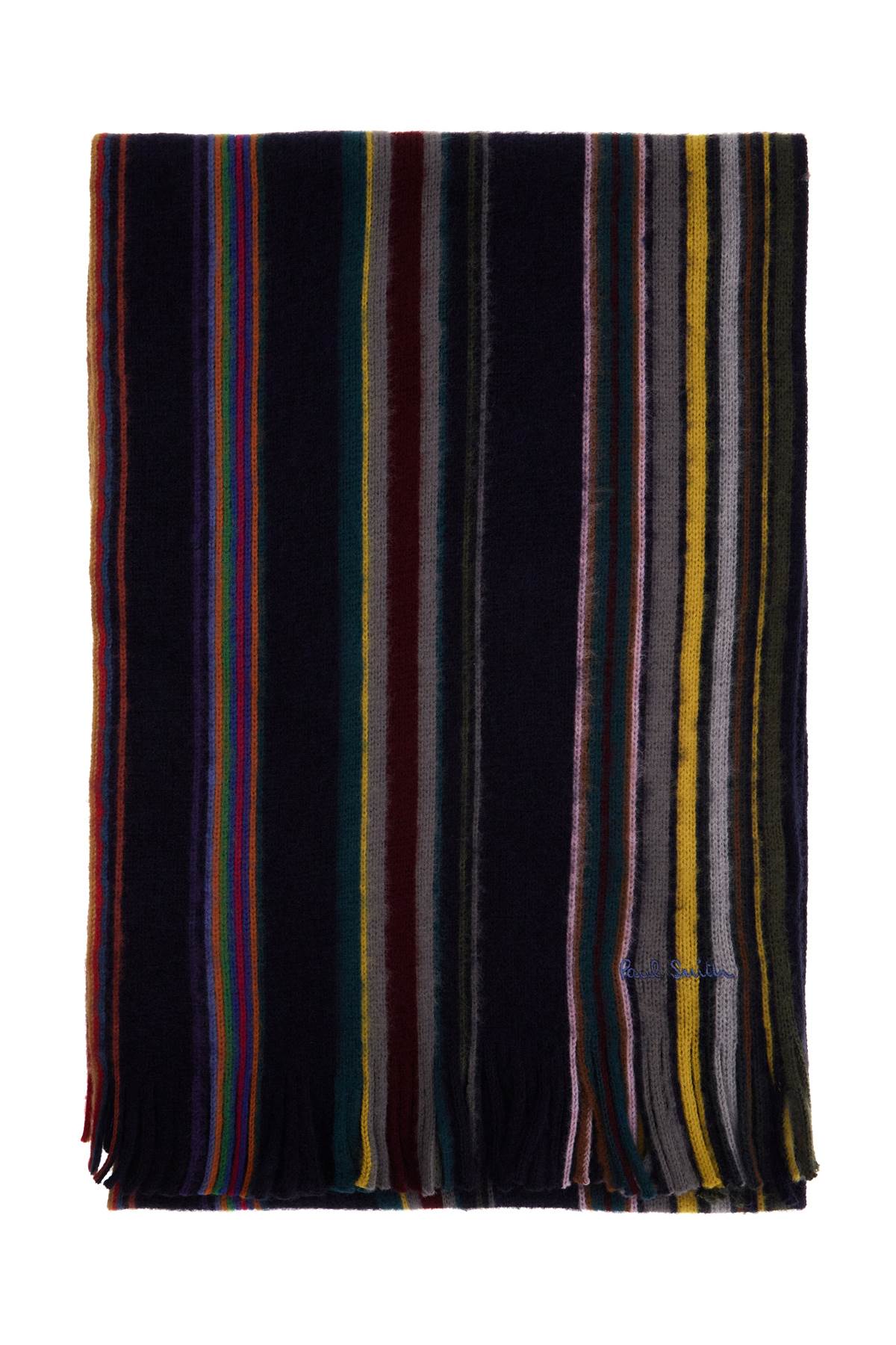 Paul Smith Multicolored Striped Wool Scarf image 0