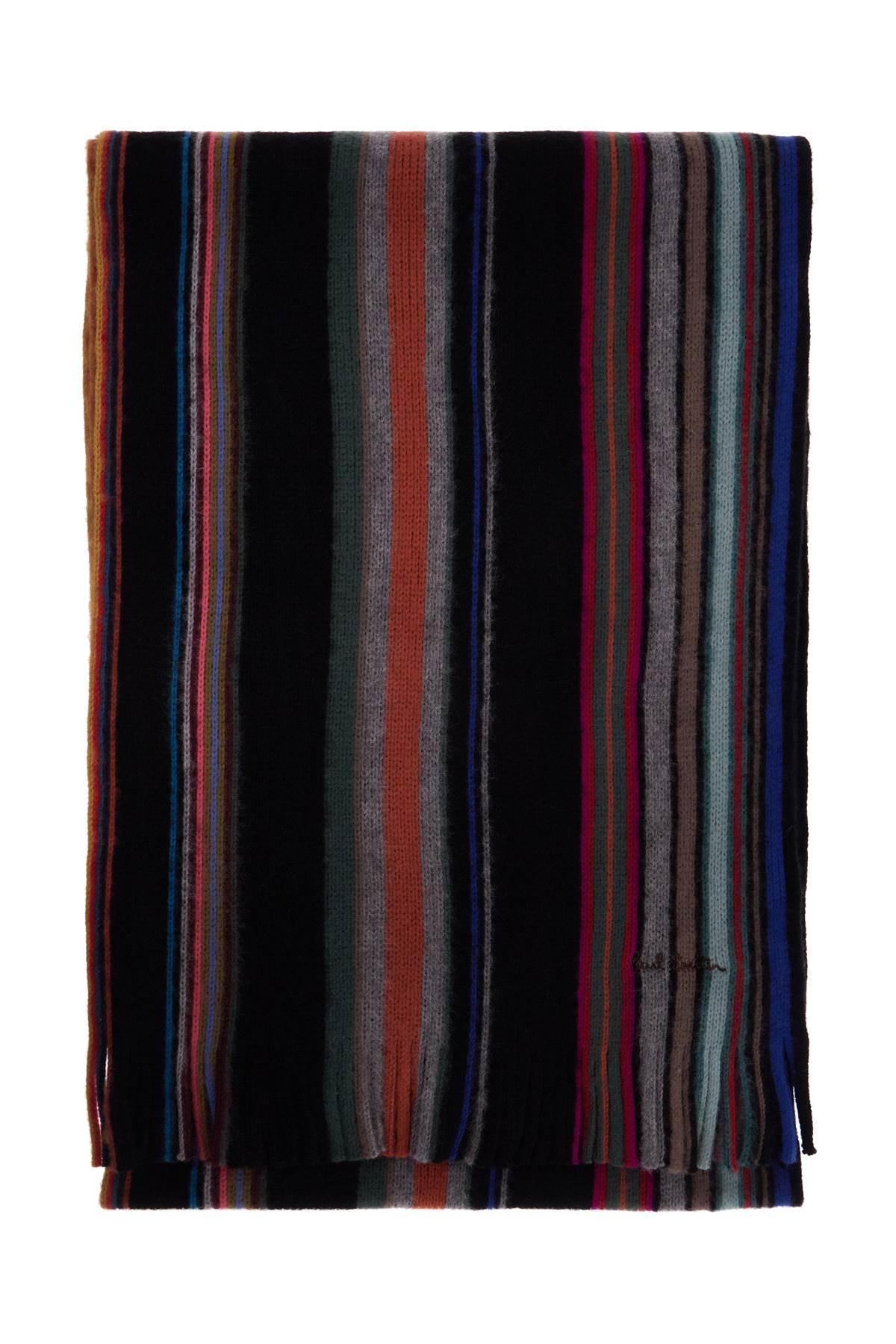 Paul Smith Multicolored Striped Wool Scarf image 0