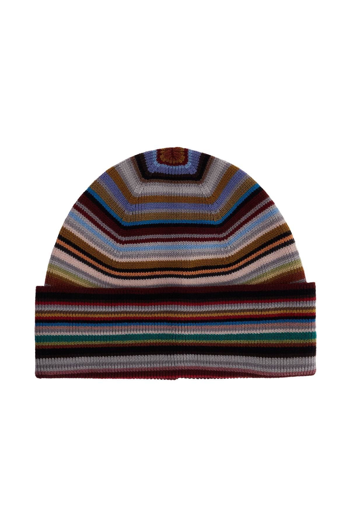 Paul Smith Signature Stripe Virgin Wool Beanie Hat image 0