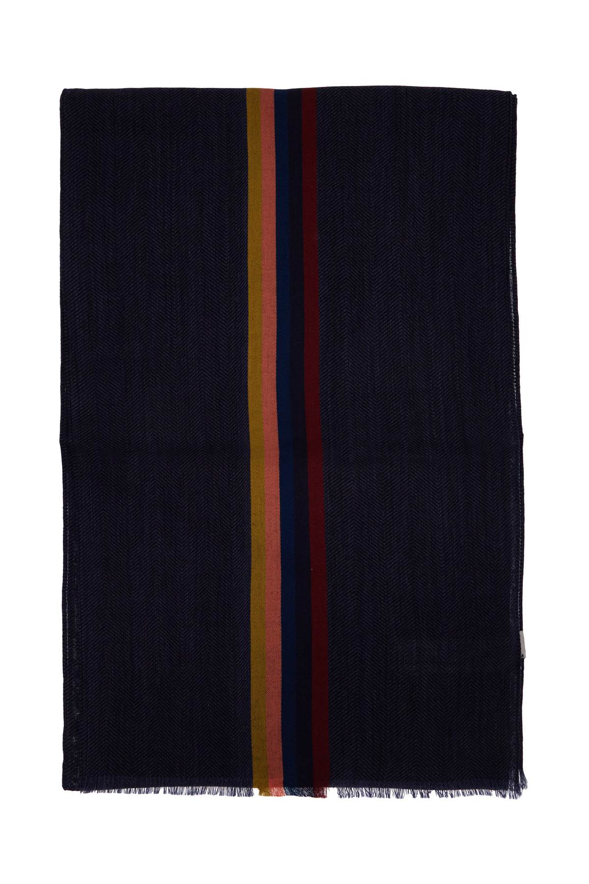 Paul Smith Signature Stripe Virgin Wool Checked Scarf image 0