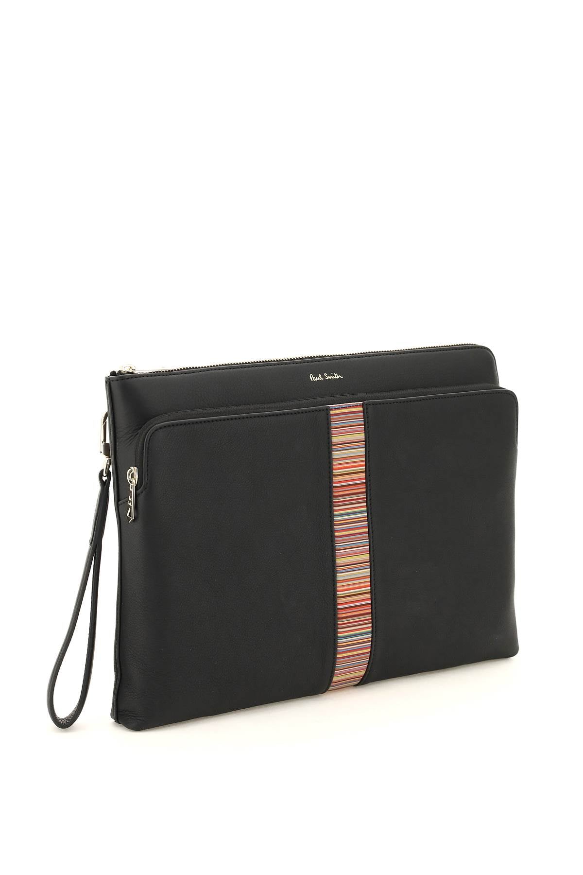 Paul Smith signture stripe leather pouch image 2