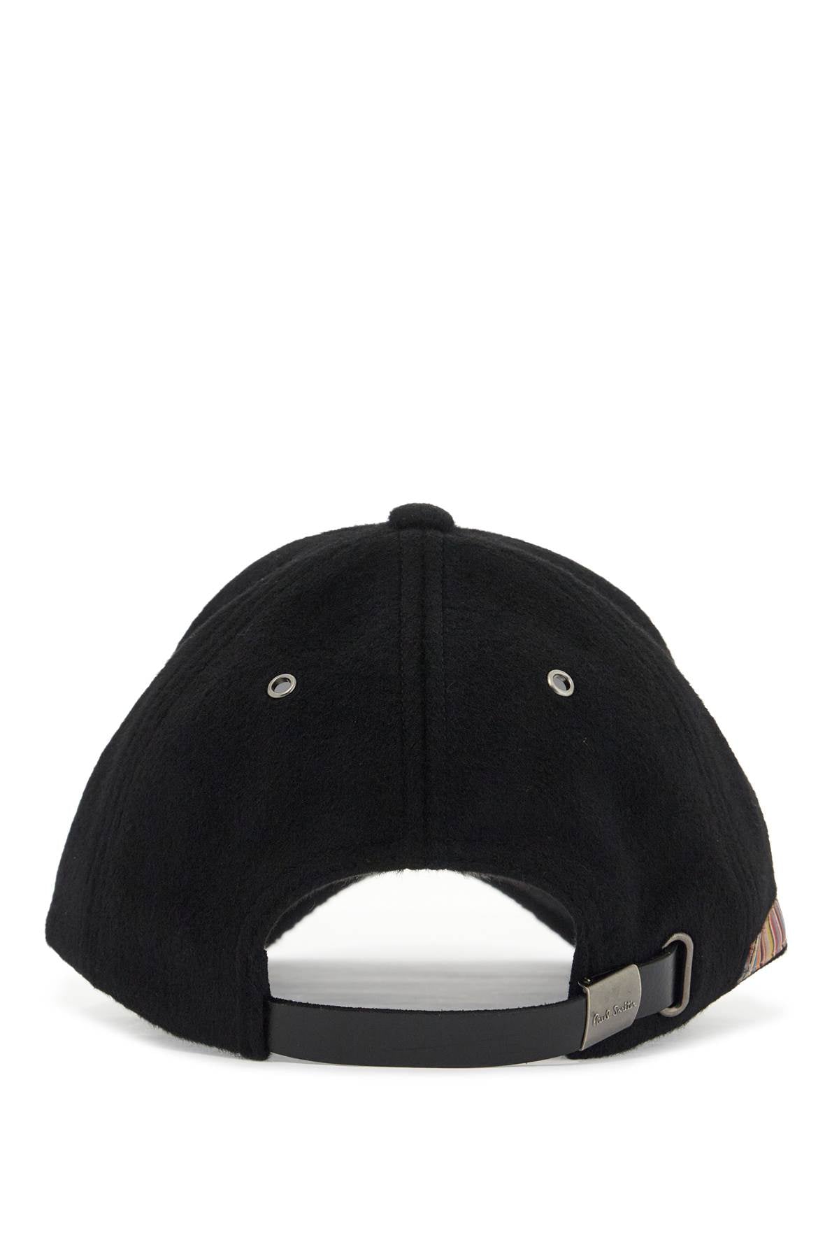 Paul Smith Wool Baseball Cap with Signature Stripe image 1