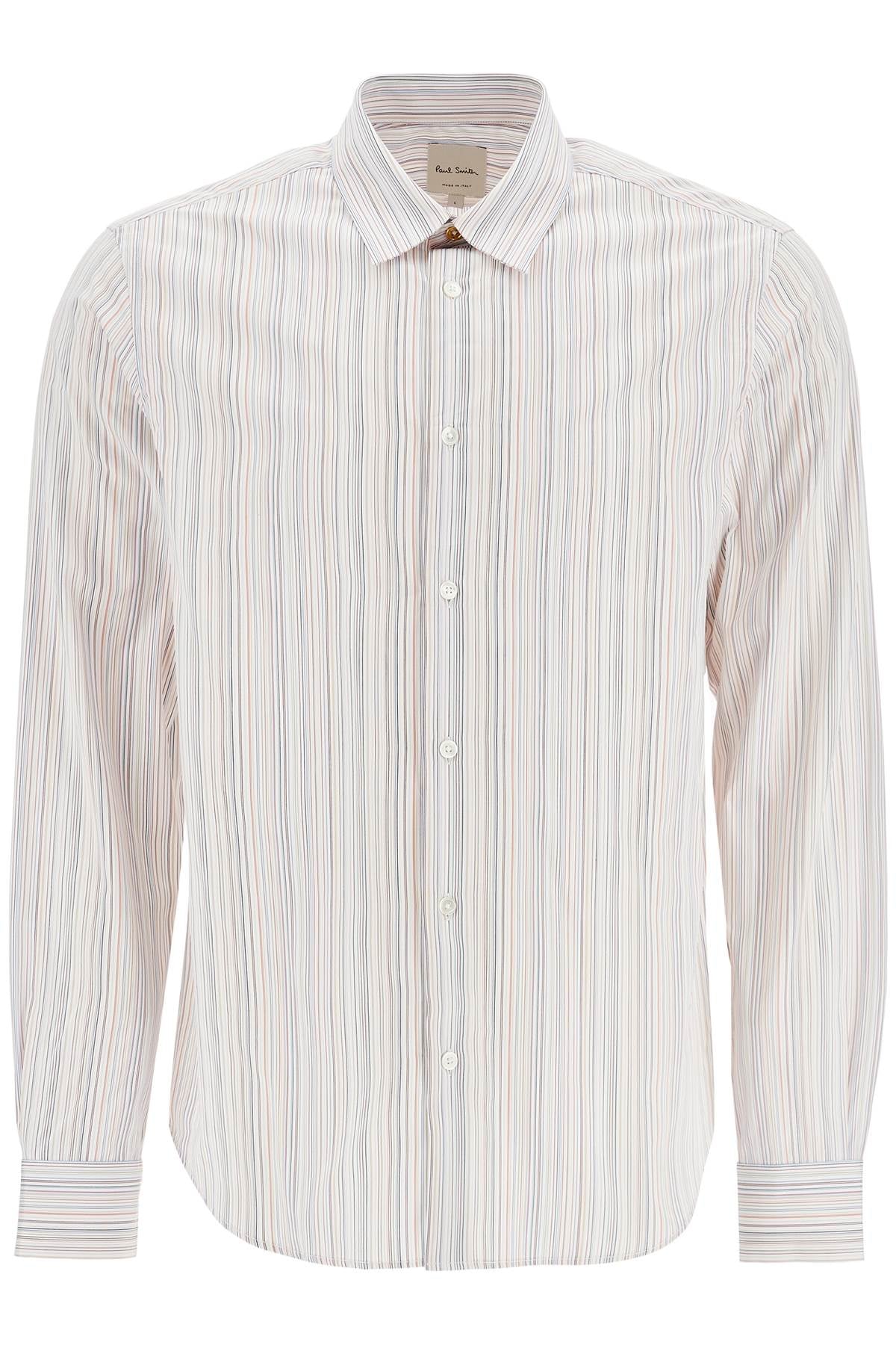 Paul Smith Slim Fit Multicolored Striped Cotton Shirt image 0