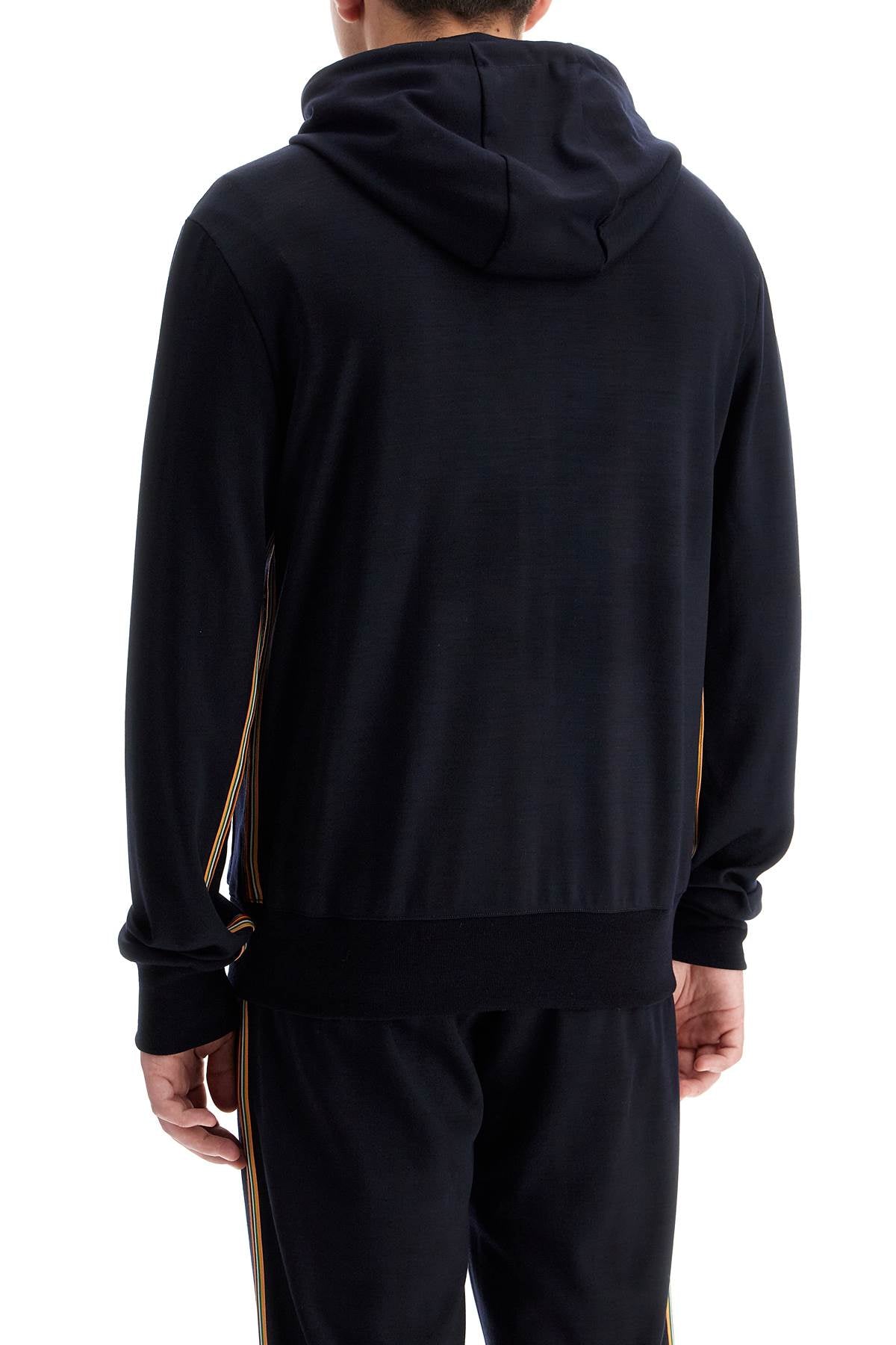 Paul Smith wool jersey zip-up sweatshirt with image 2