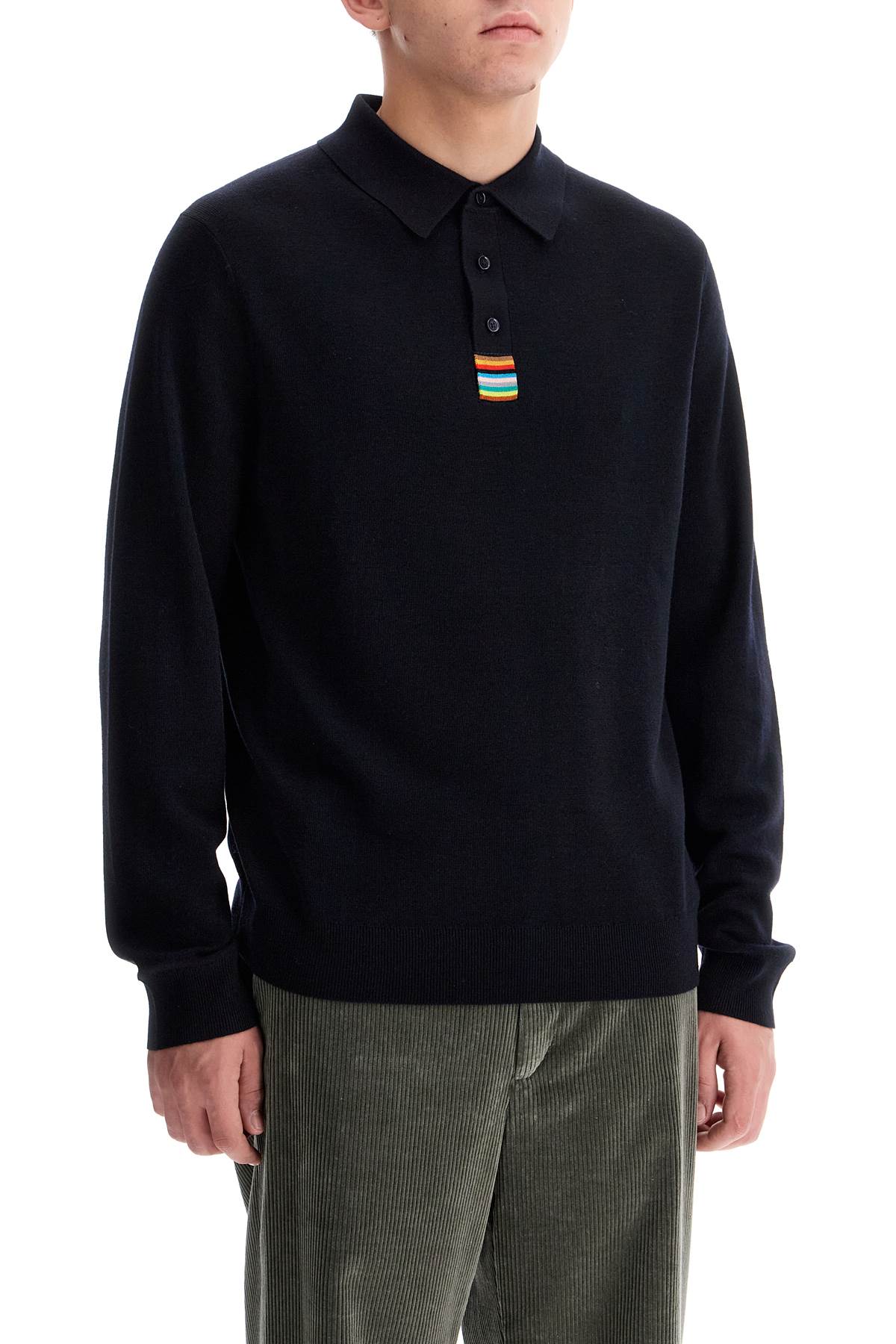 Paul Smith merino wool polo-style pullover sweater image 1