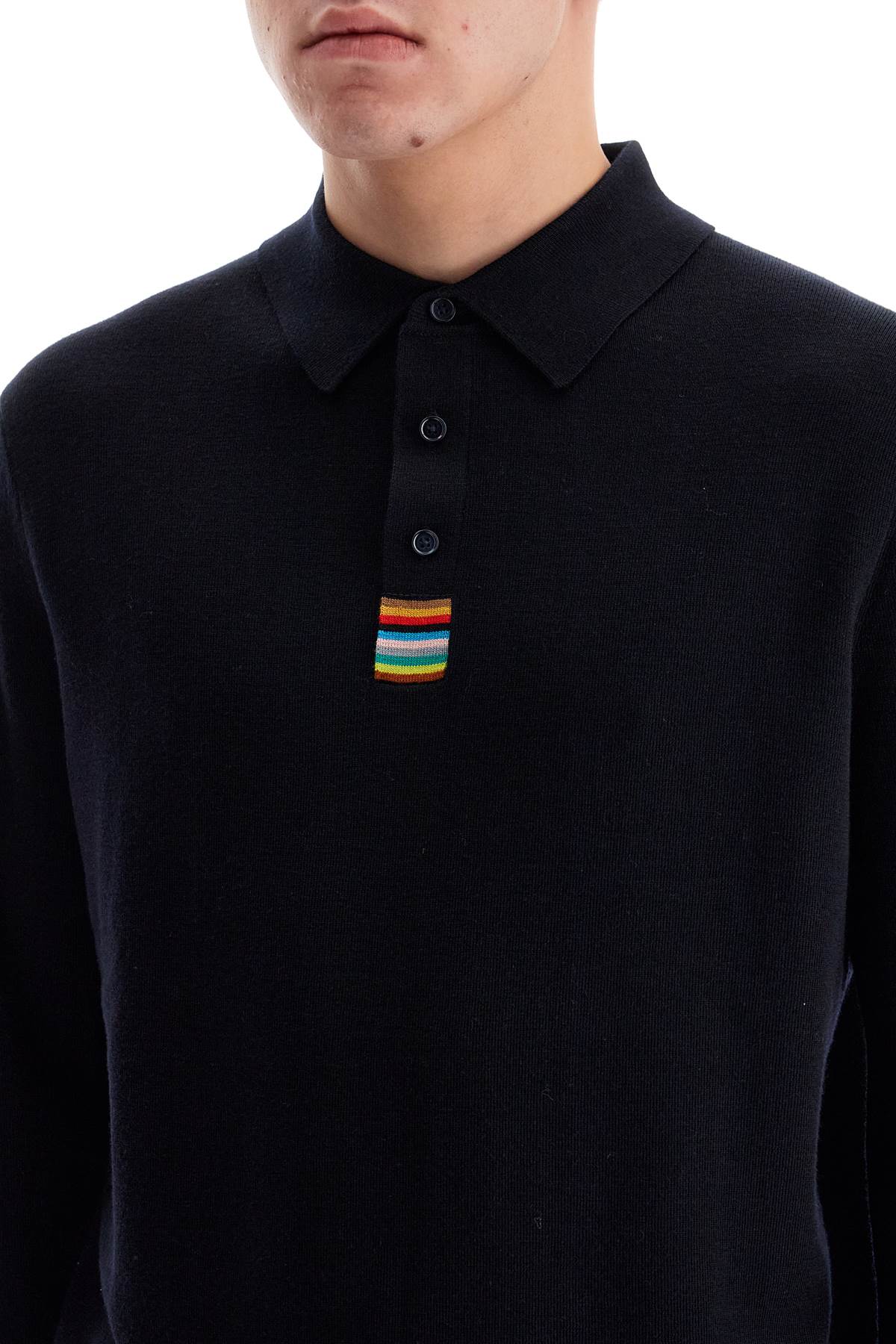 Paul Smith merino wool polo-style pullover sweater image 3