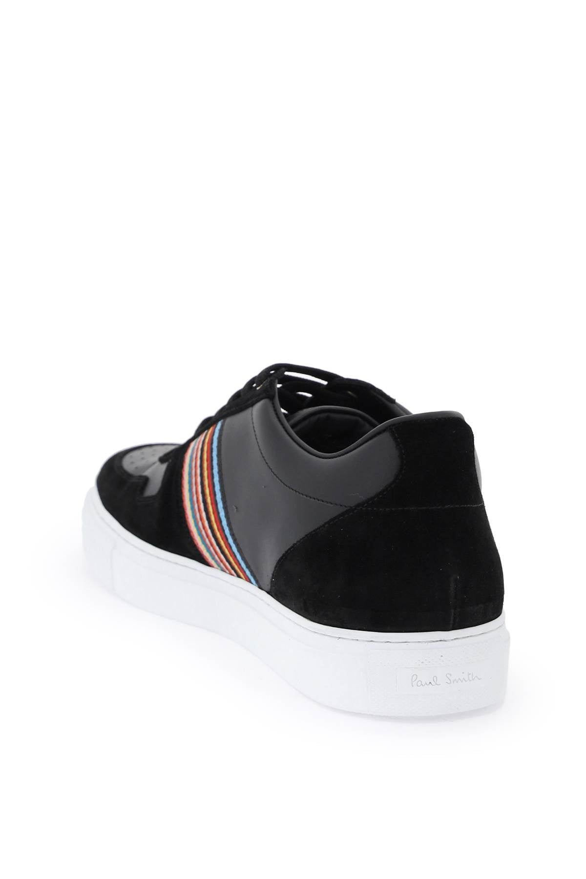 Paul Smith Fermi Leather Sneakers with Signature Stripe image 2