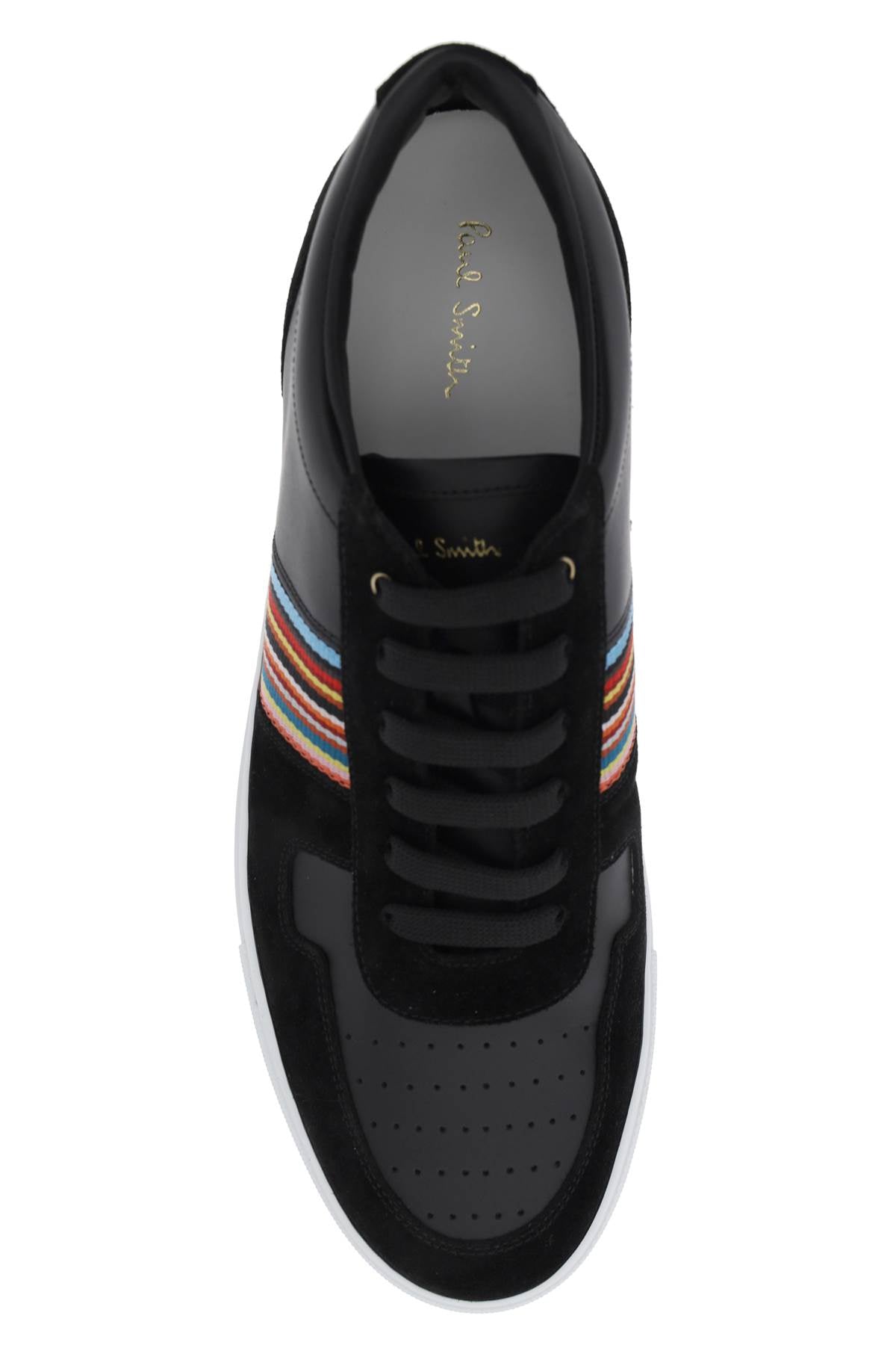 Paul Smith Fermi Leather Sneakers with Signature Stripe image 1